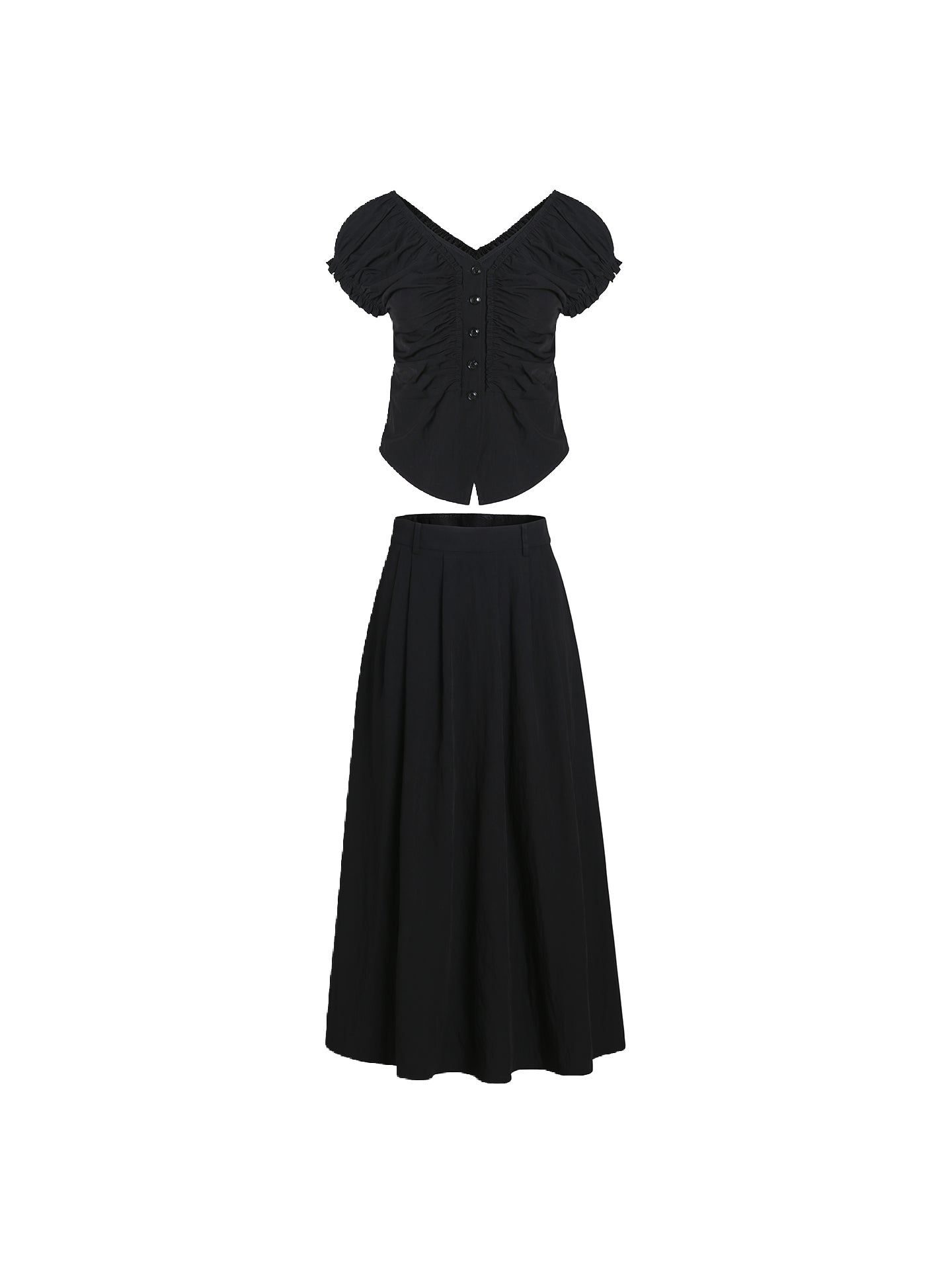 French Bud Sleeve Skirt Set-Up