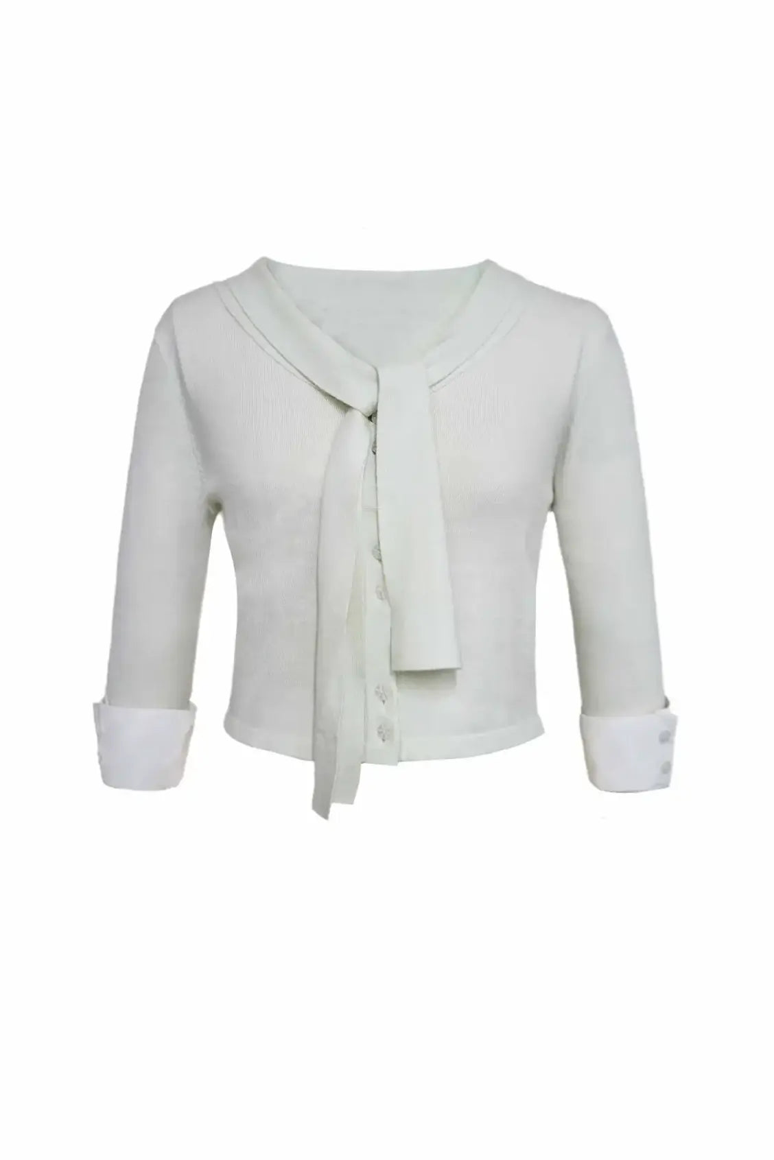 Lace-Up Knit Crop Top