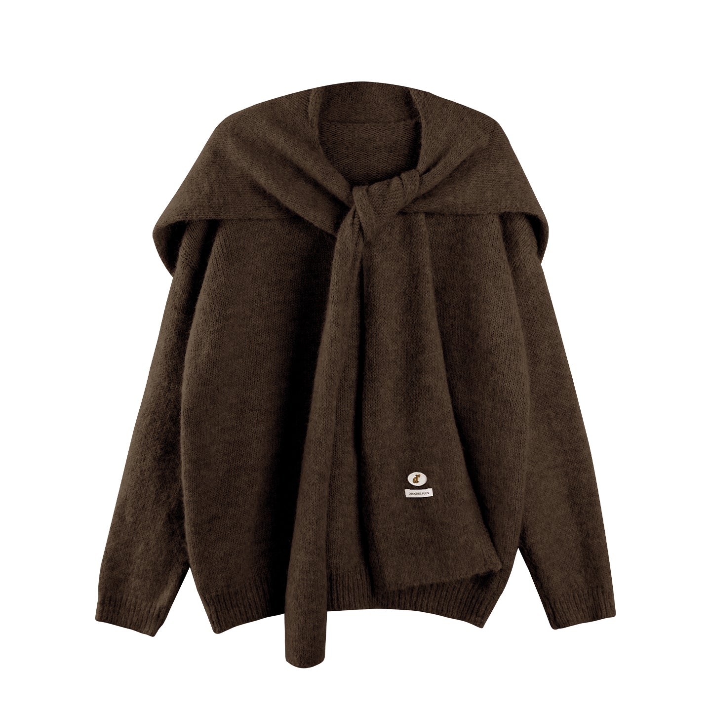 Solid Knitwear Two-Piece Top Set