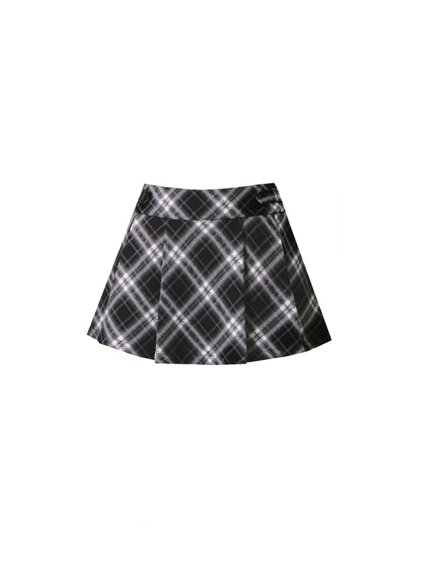 Vintage Pleated A-Line Skirt