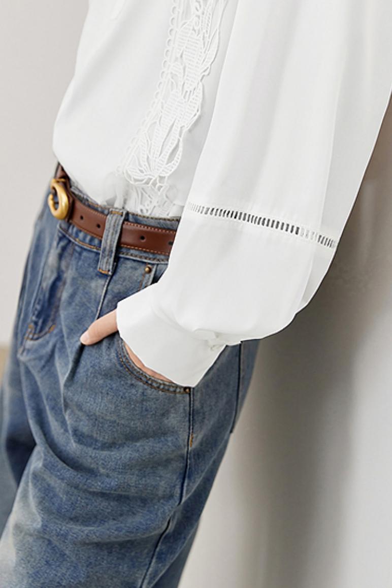 Embroidered White Shirt