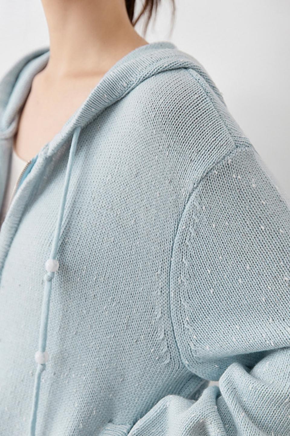 Spring Hooded Sweater Jacket