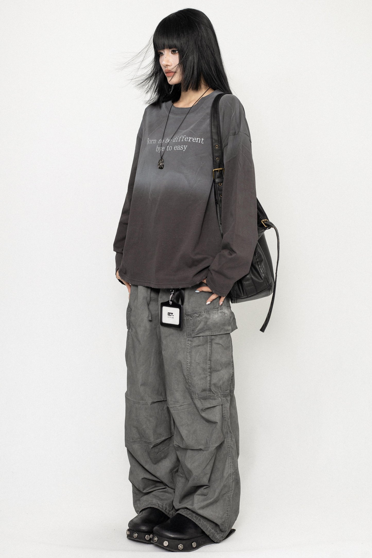 Vintage Gradient Wash Long Sleeve Tee