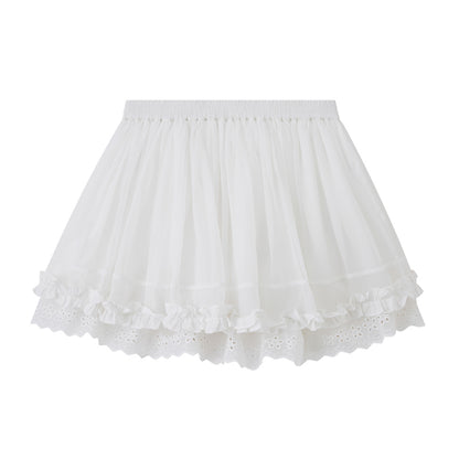 Chic Lace Asymmetric Skirt