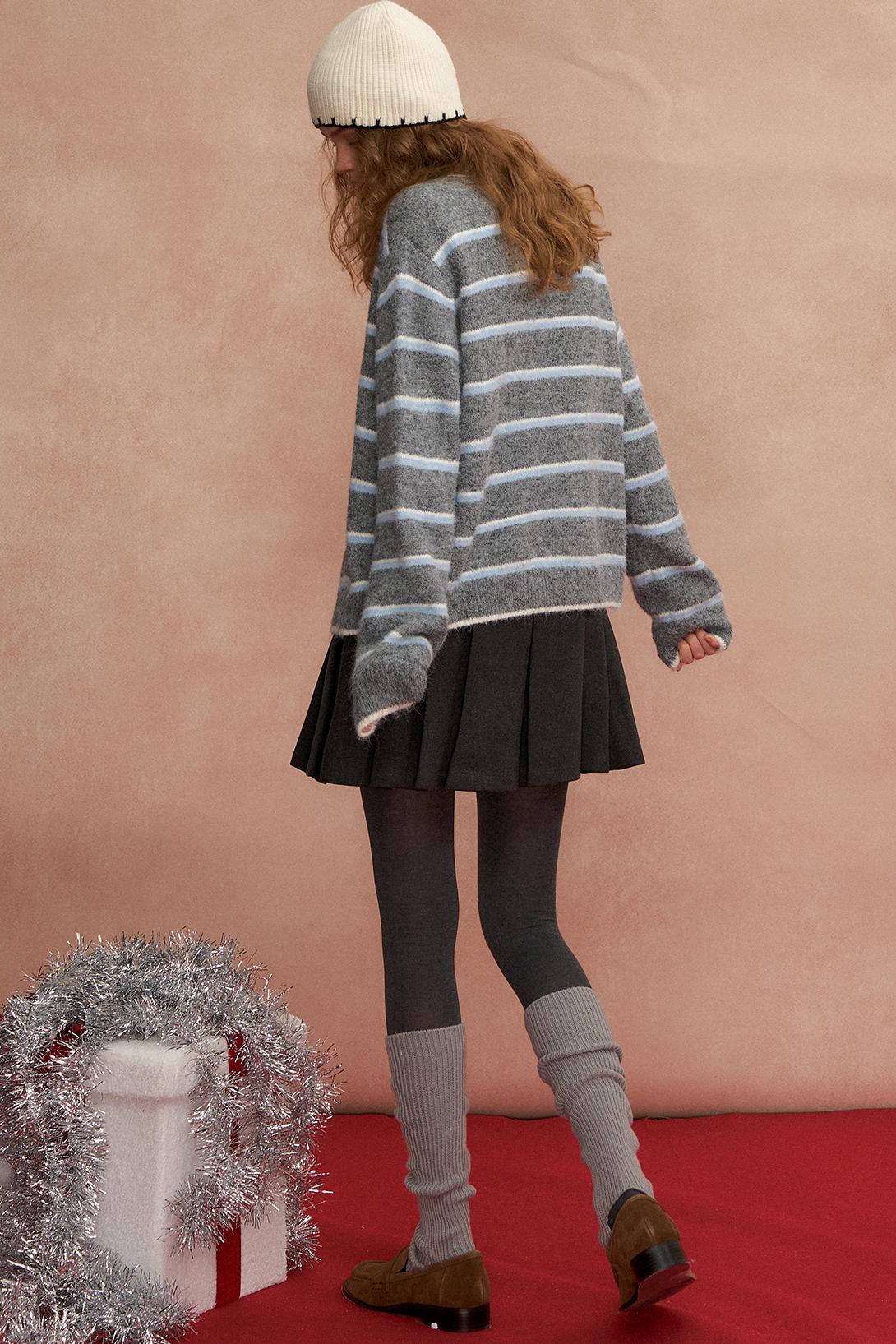 Somesowe Retro Stripesd Cardigan
