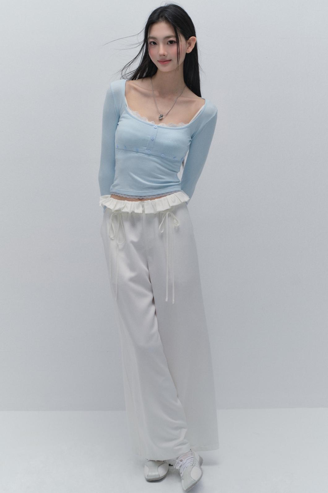 Fake Two-Layered Base Shirt