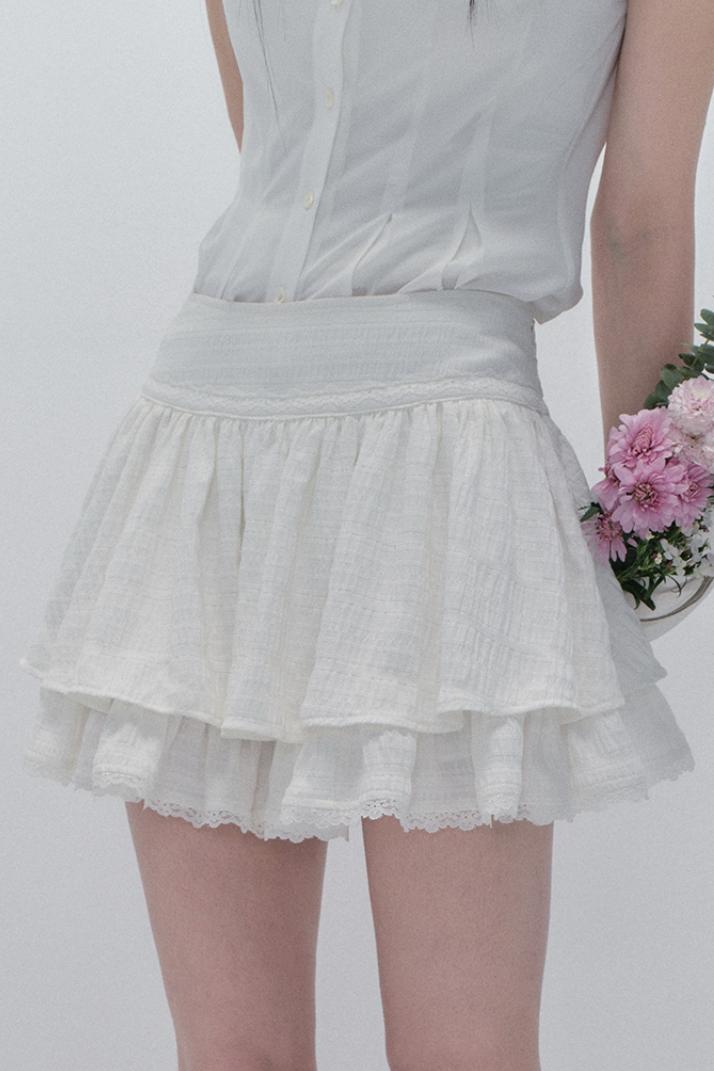 DOUBLE LAYER FRILL SKIRT EVERLASTING LIGHT