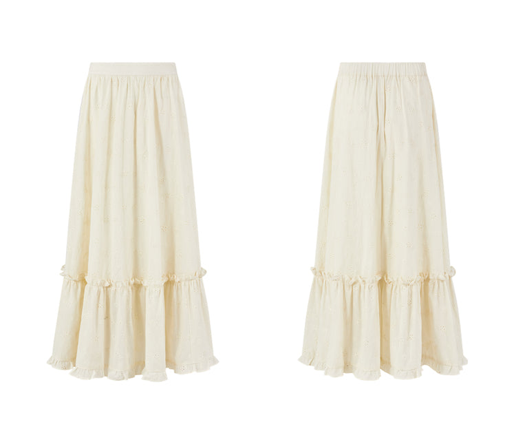 Ruffled Waist Skirt Set-Up