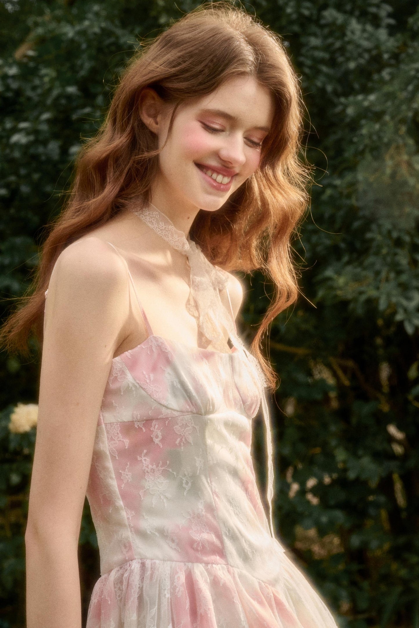 Pink Lakes Summer Lace Dress