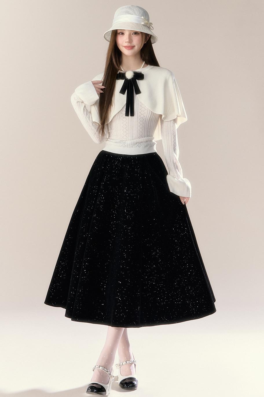 French Temperament Knit Two-Piece Set