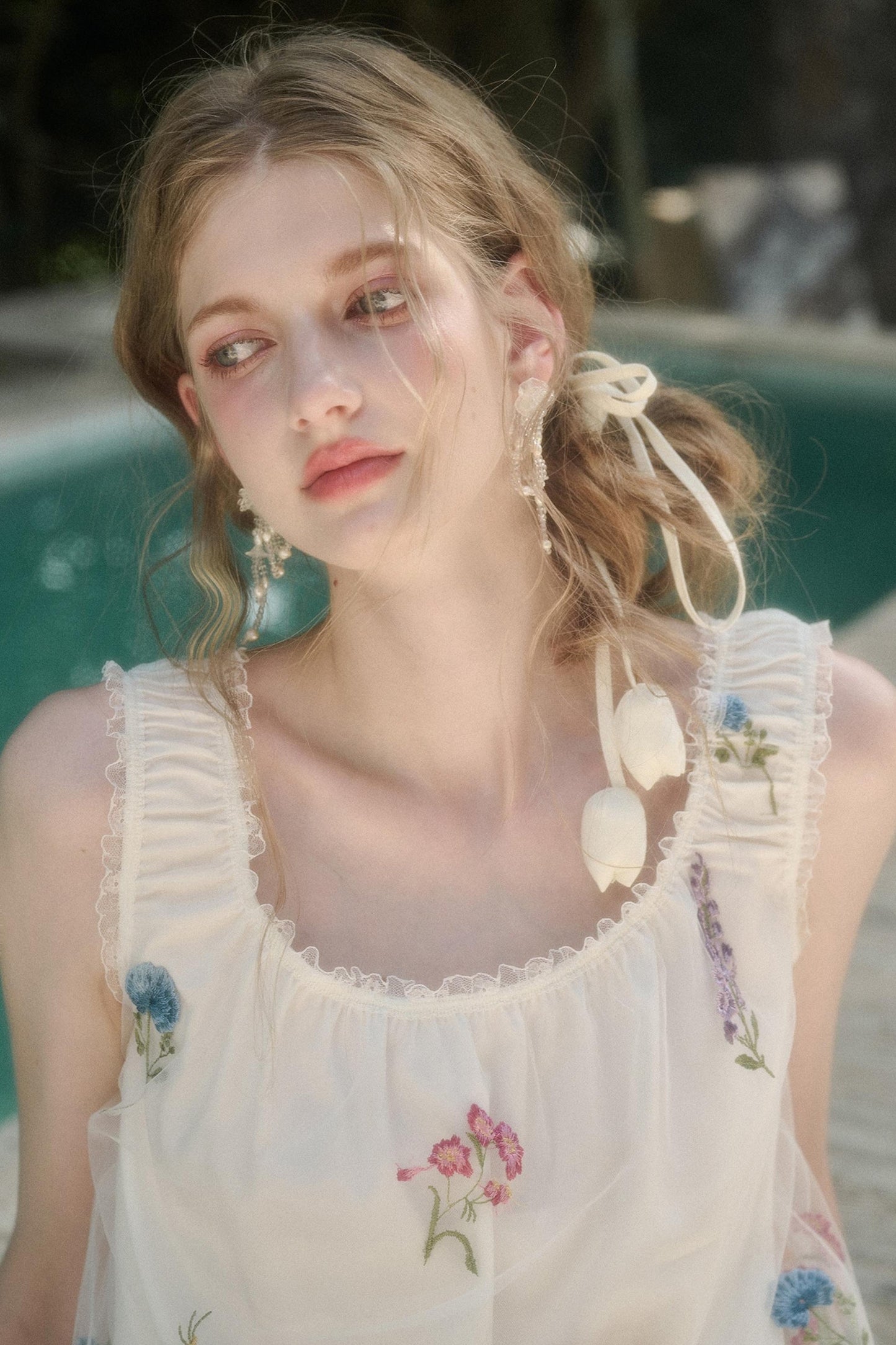 Galaxy Dandelion Halter Dress