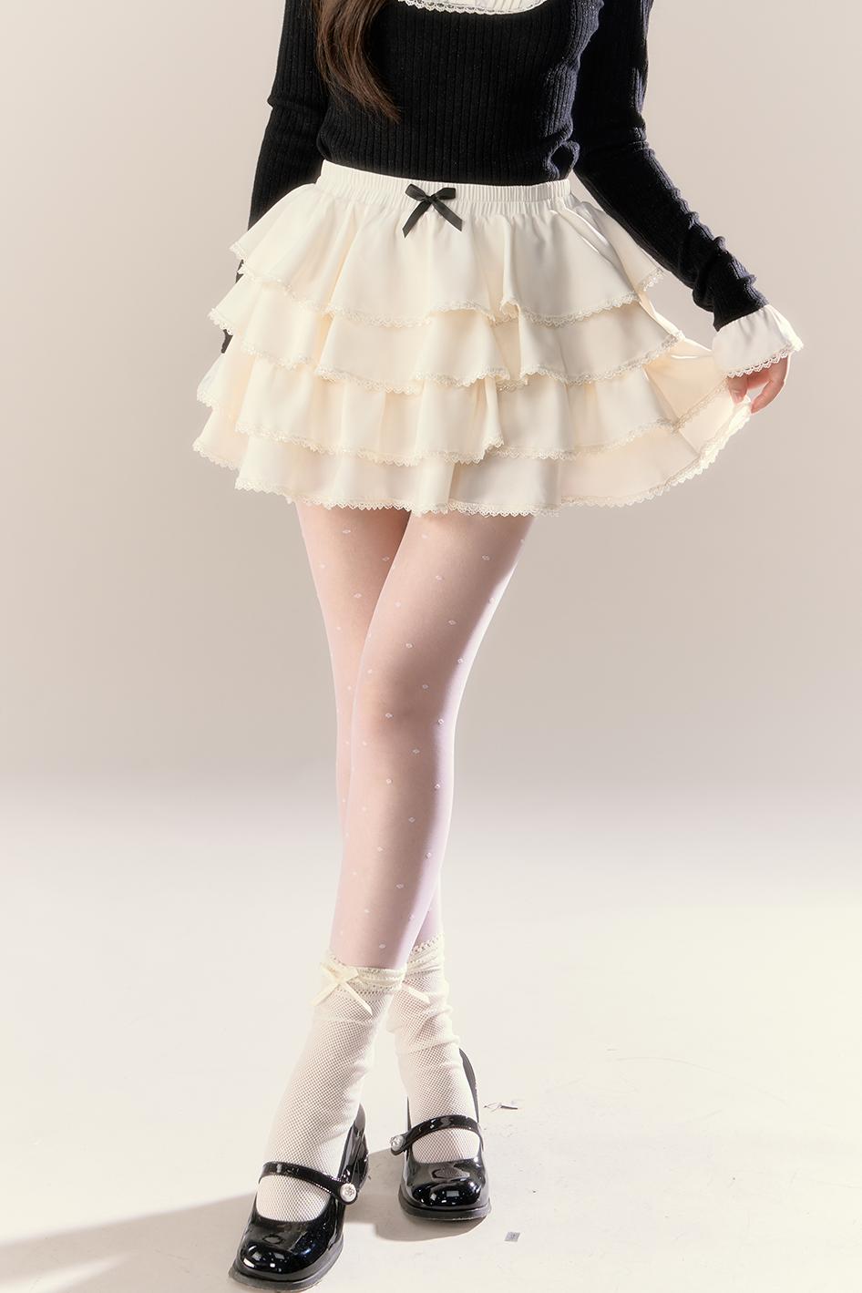 Autumn Knitted Top Skirt Set-Up