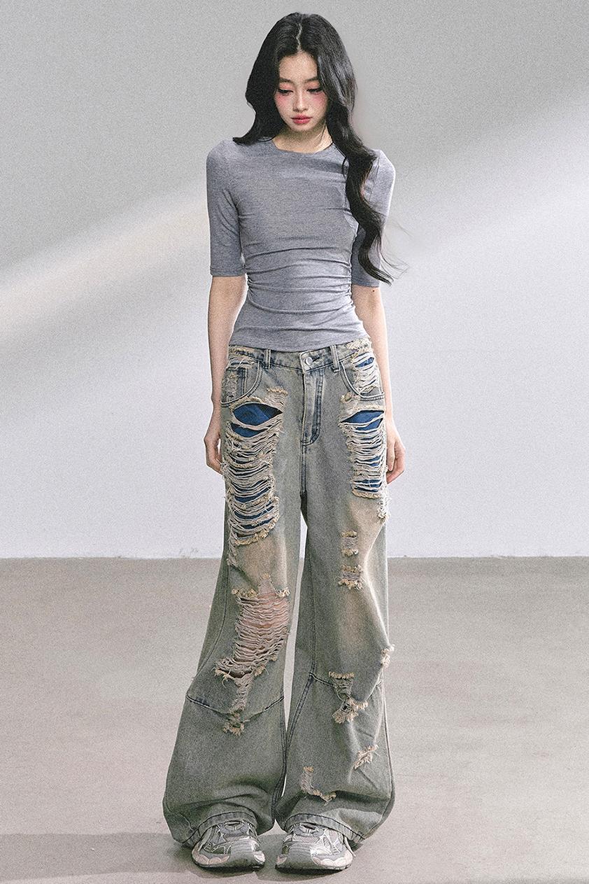 Autumn Butterfly Lace T-shirt