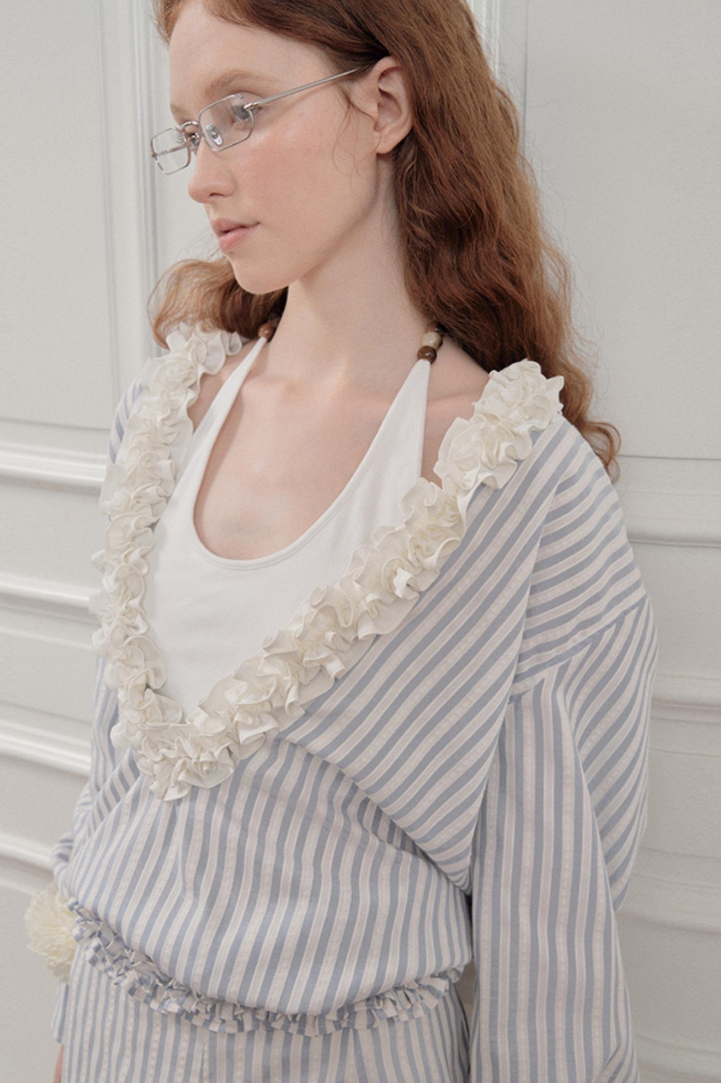 Wandering Blue Striped Blouse