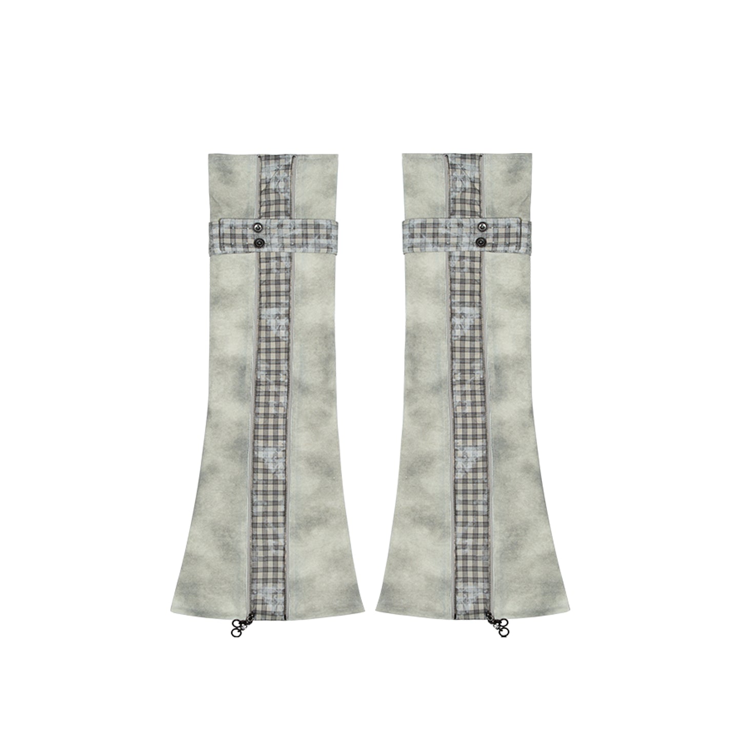 Contrast Knit Low Waist Pants