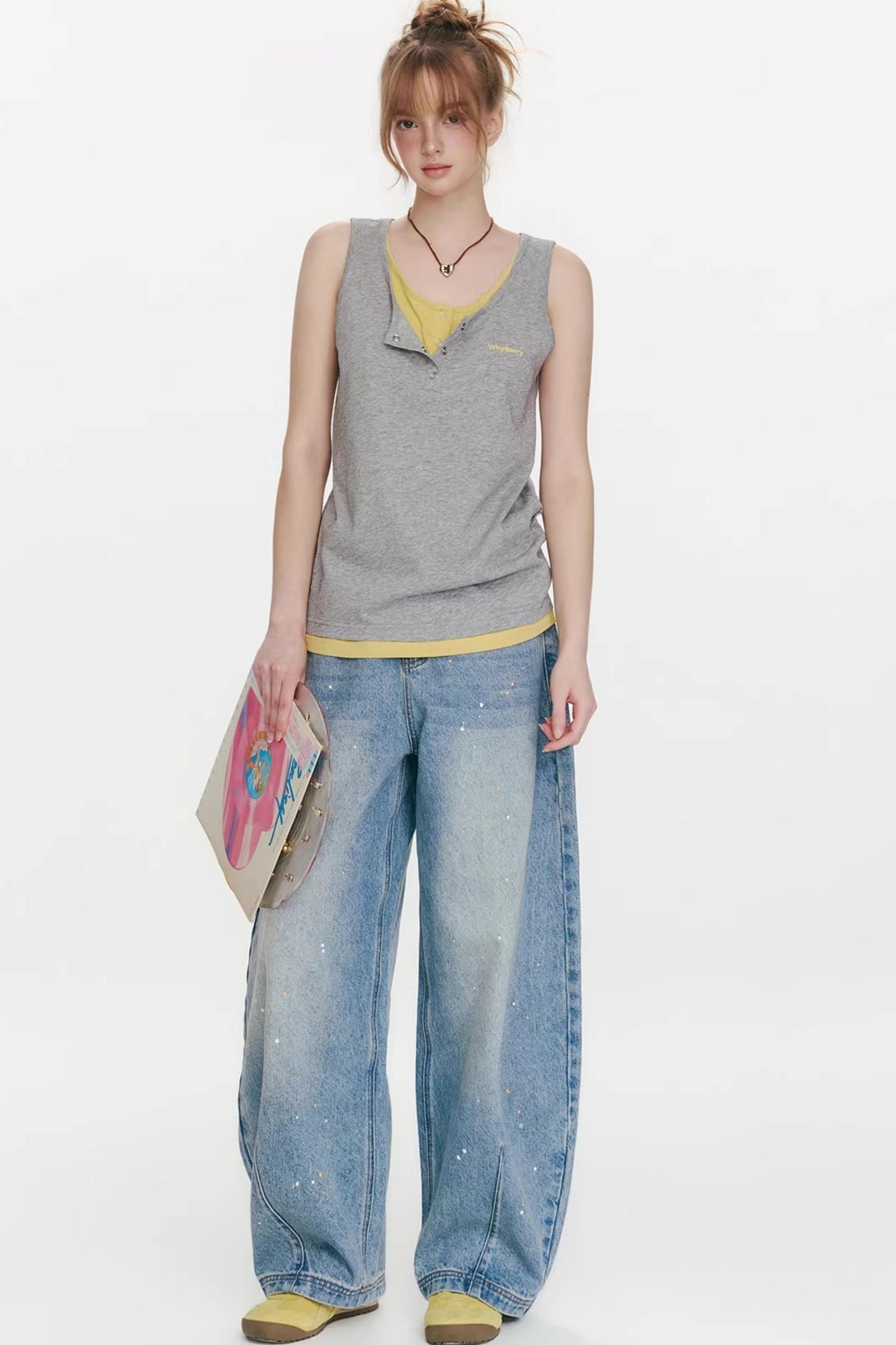 Summer Flavor Color-Blocked Vest