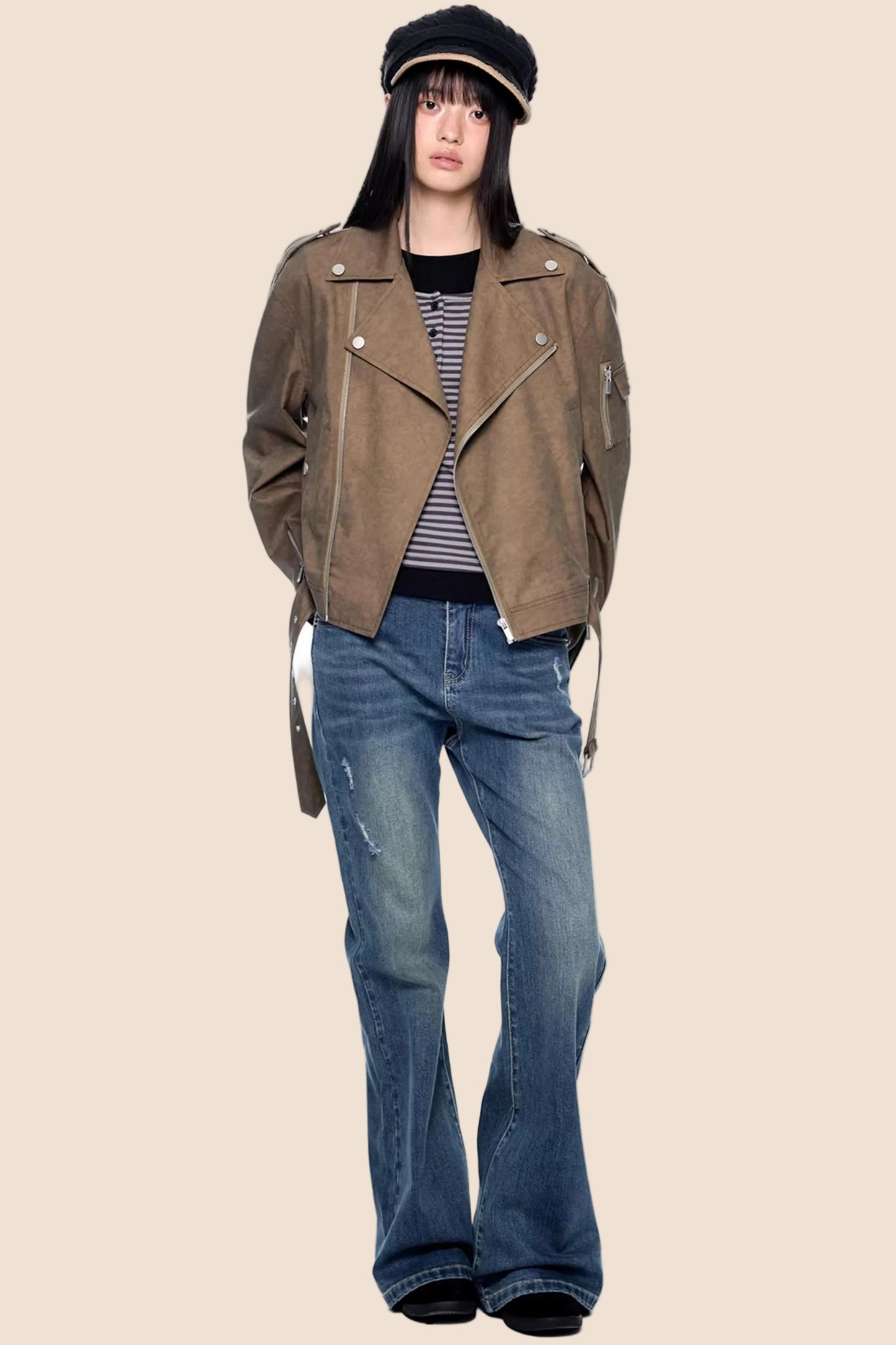 Micro-Flared Vintage Bell-Bottom Pants