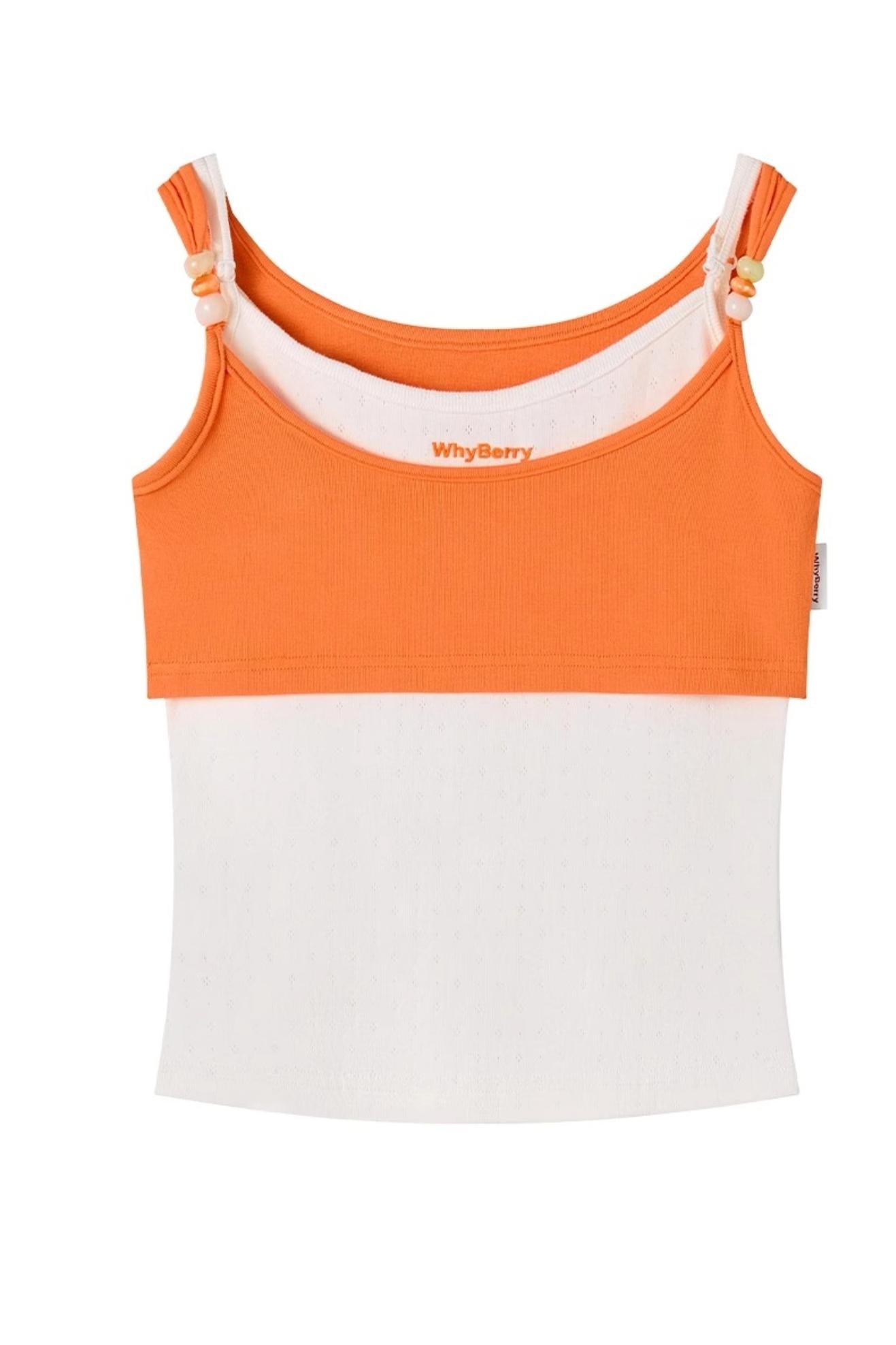 Summer Colorblock Beaded Tank