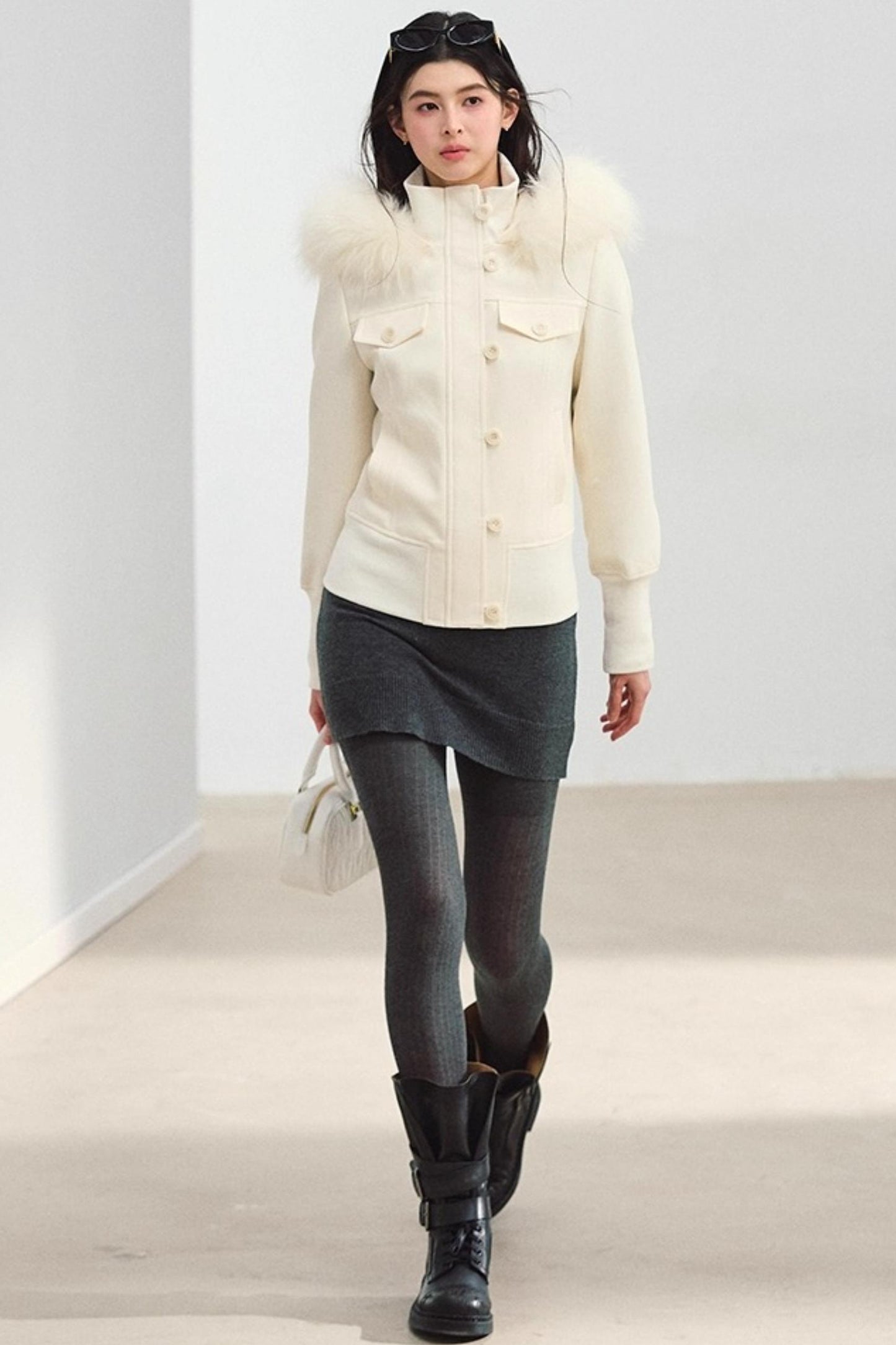 Gray Knitted Bodycon Dress