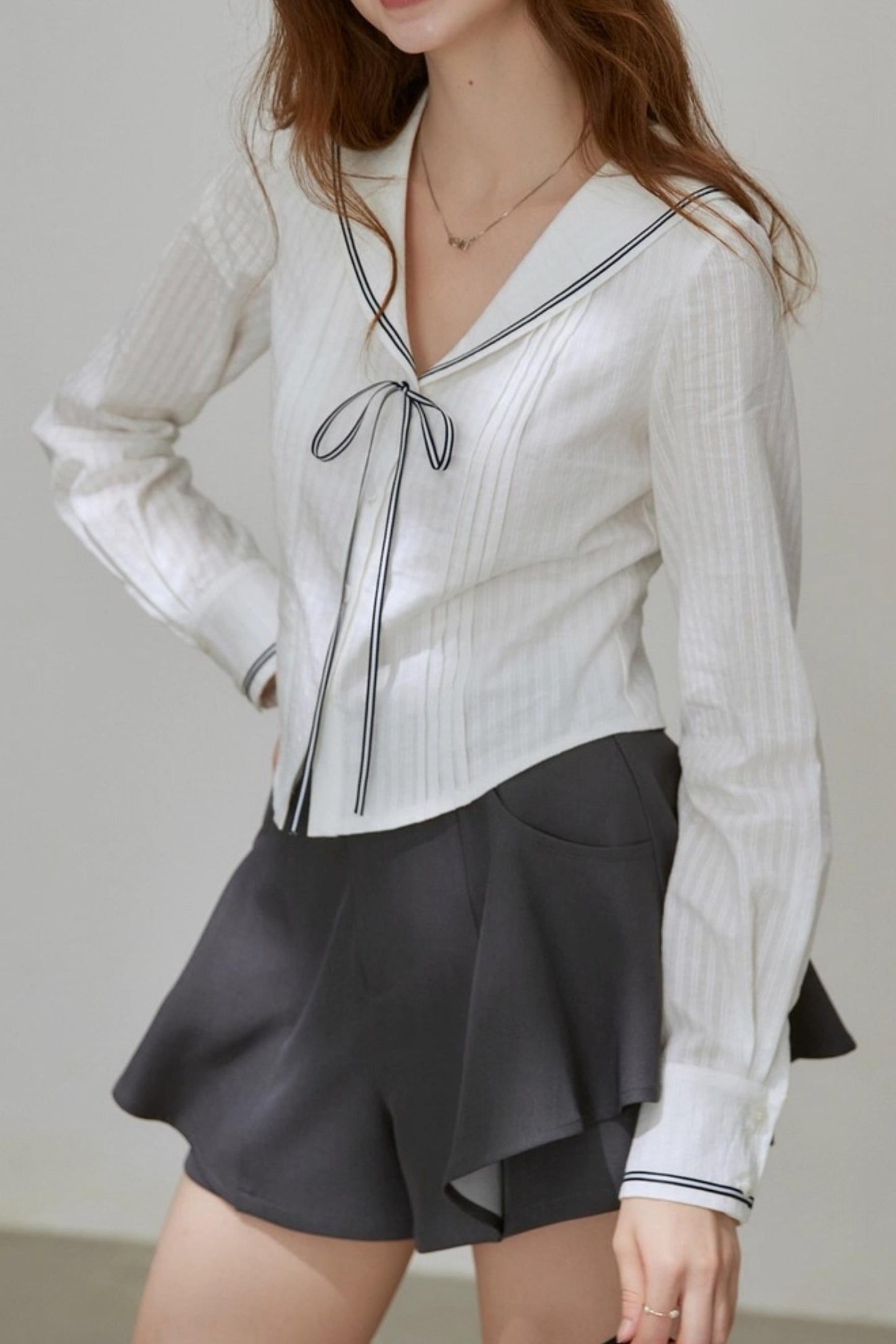 Basic Thin Maritime Casual Shirt