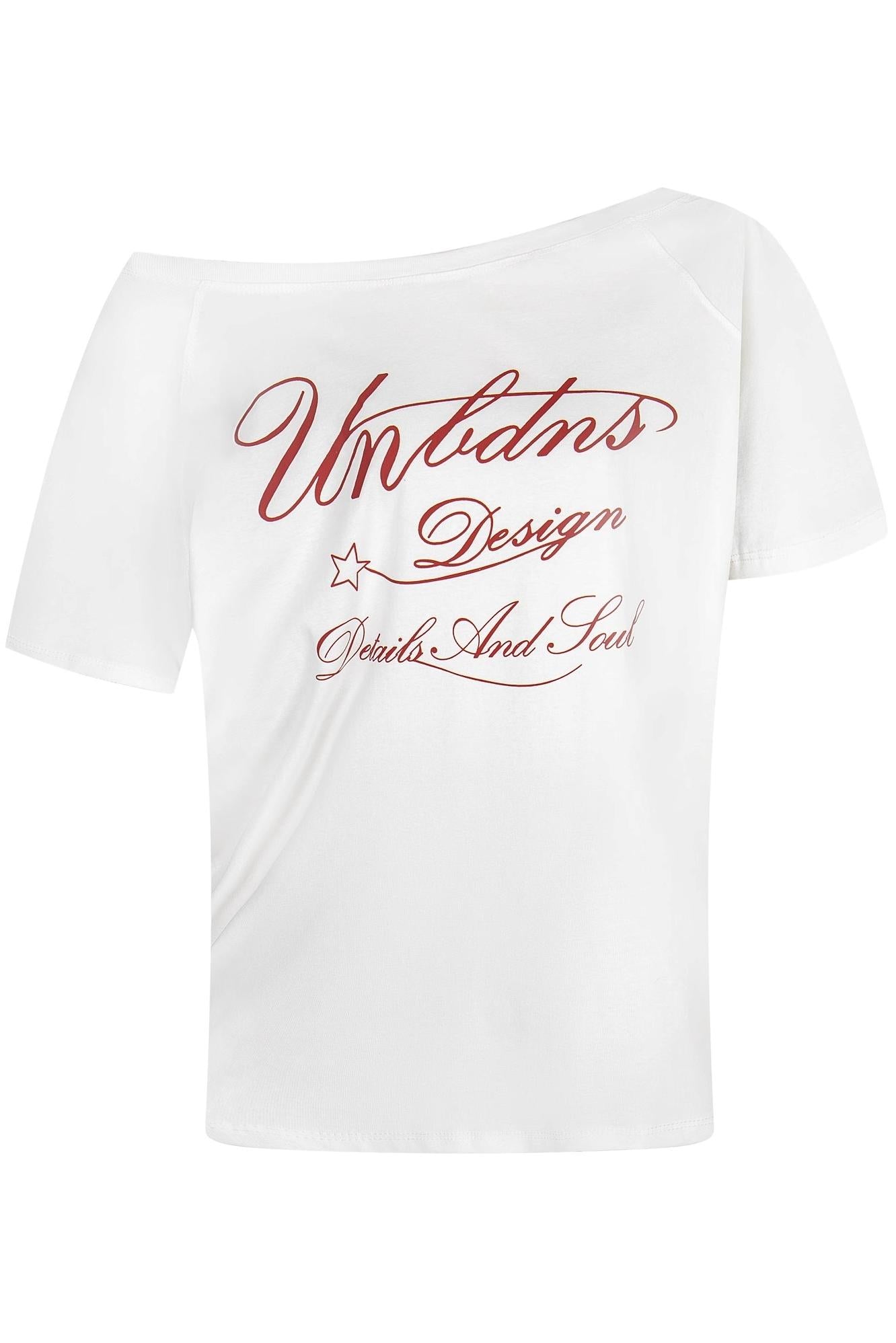 Gray One-Shoulder Top