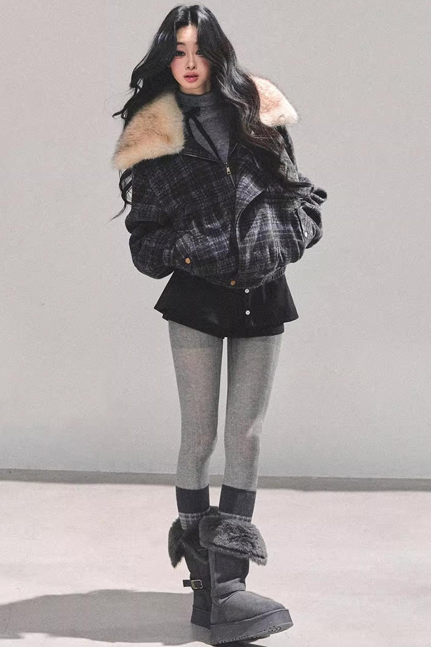 Hepburn Plaid Quilted Jacket