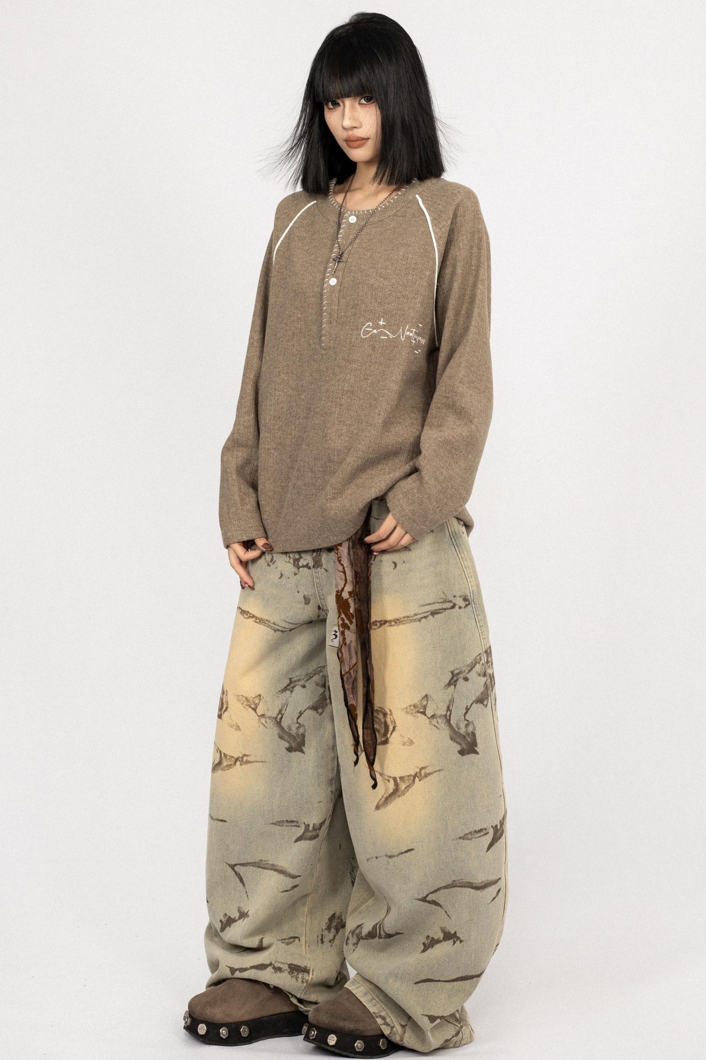 American Vintage Black Long Sleeve Top