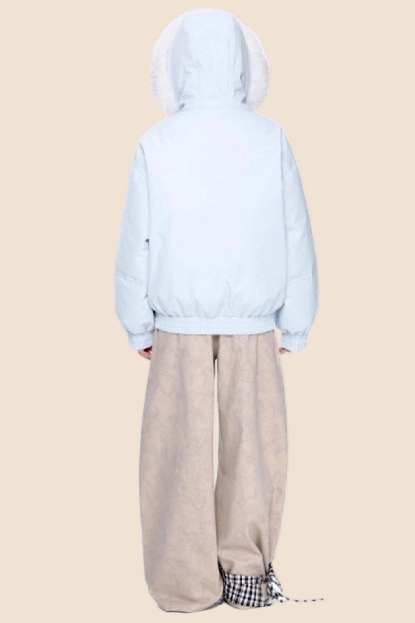 Fur Collar Hooded Down Coat