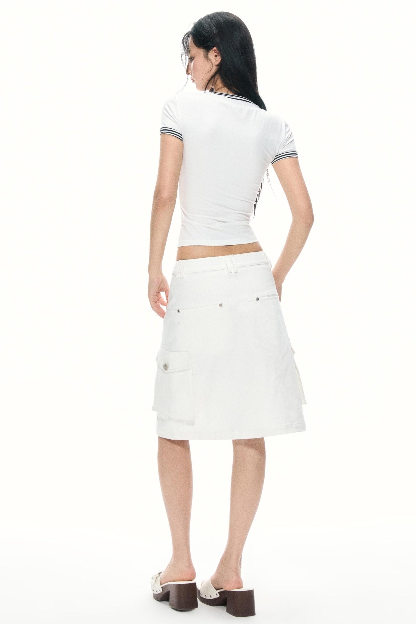 Color Block V-Neck Tee