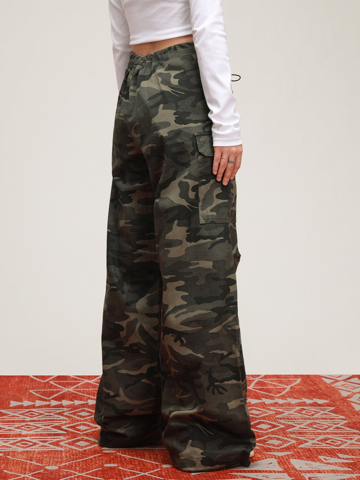 American retro straight casual pants