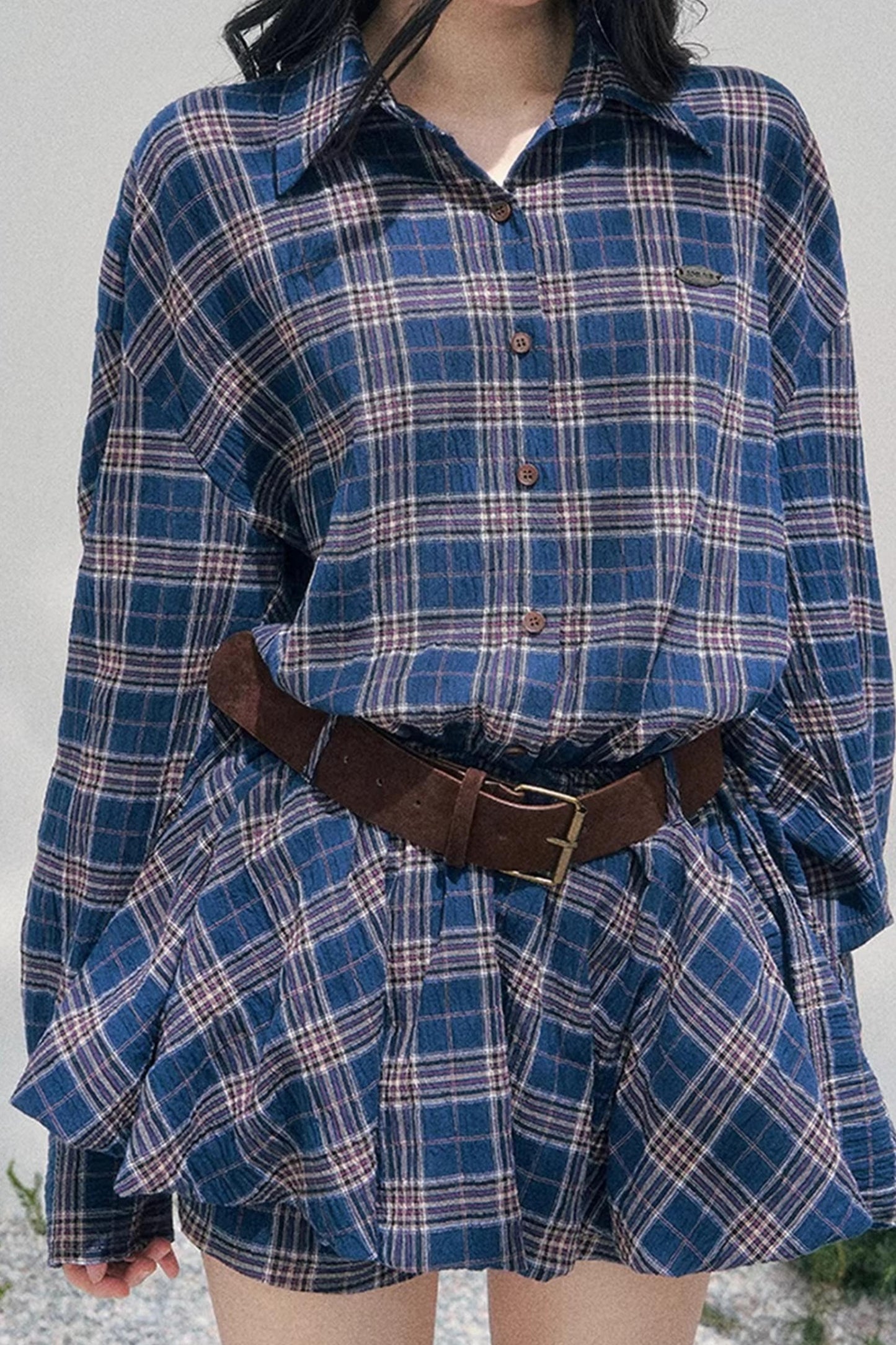 Rain Marks Plaid Dress Set