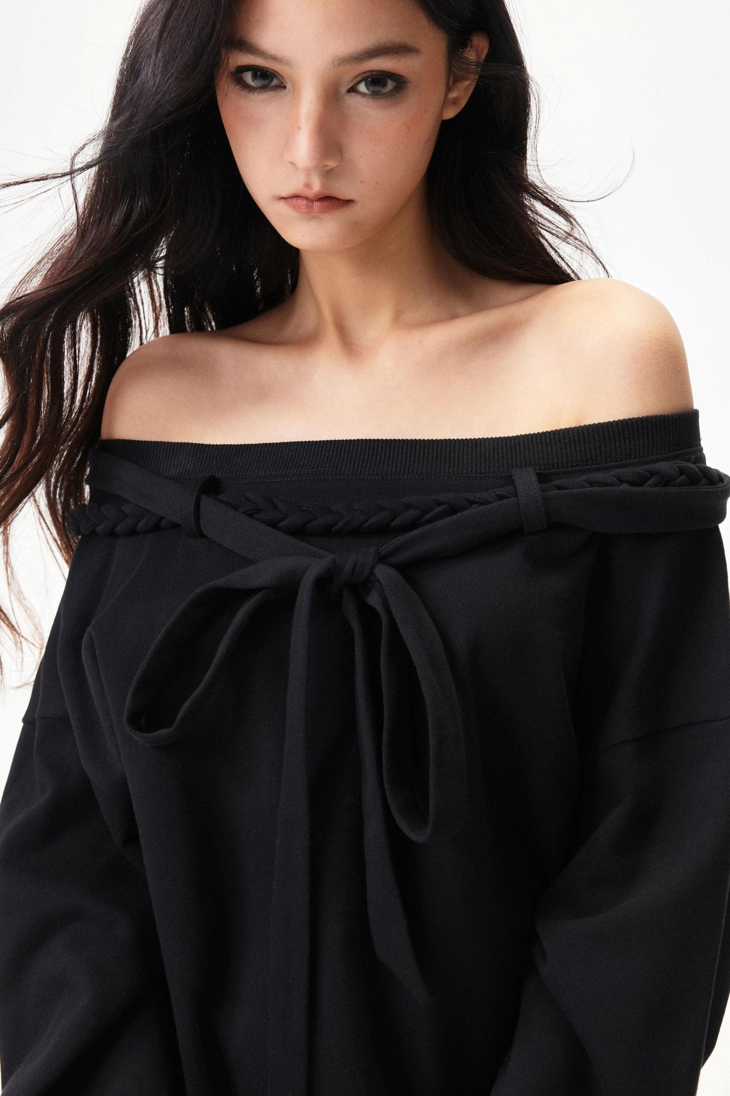 Retro Cotton One-Shoulder Top