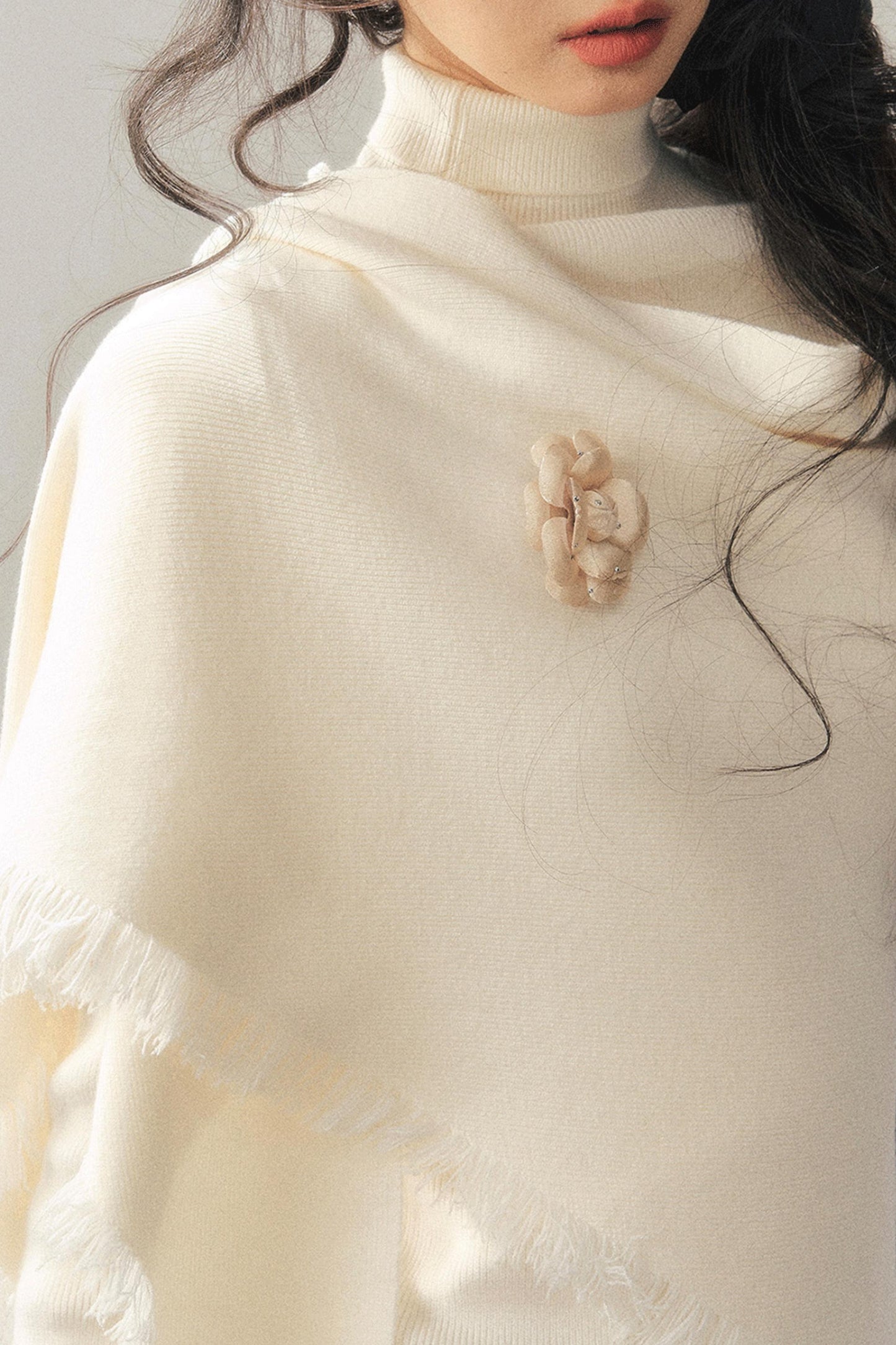 French Winter Turtleneck Sweater Set