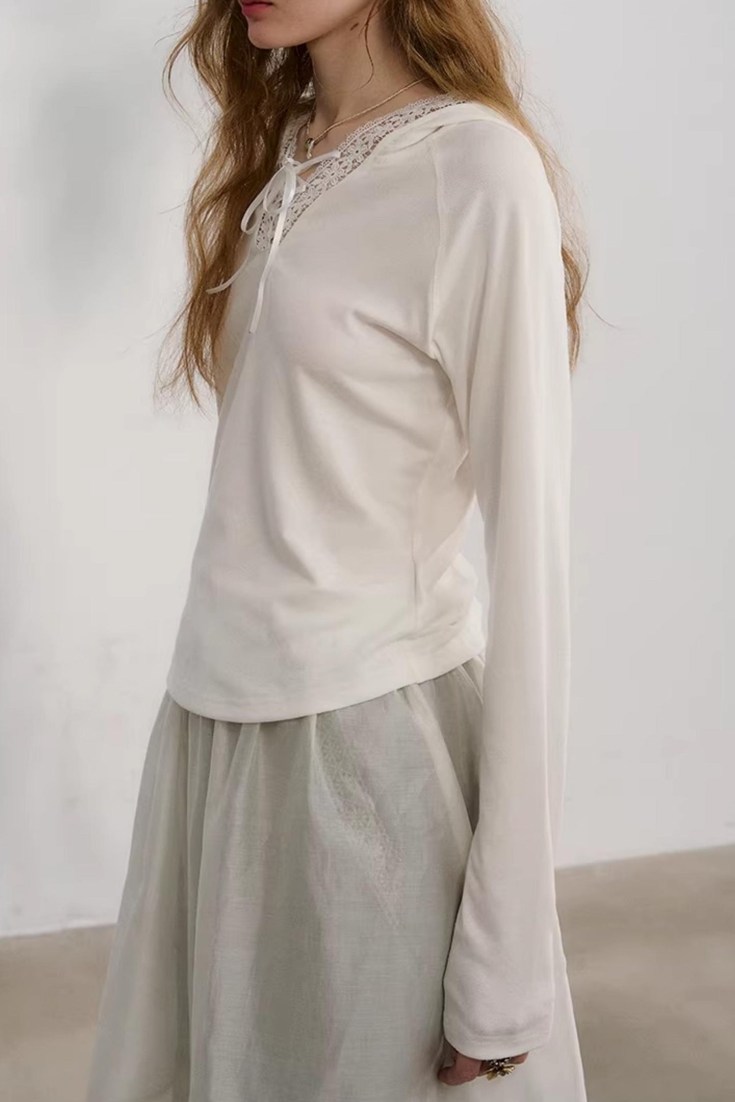 Morning Light Lace Knit Top