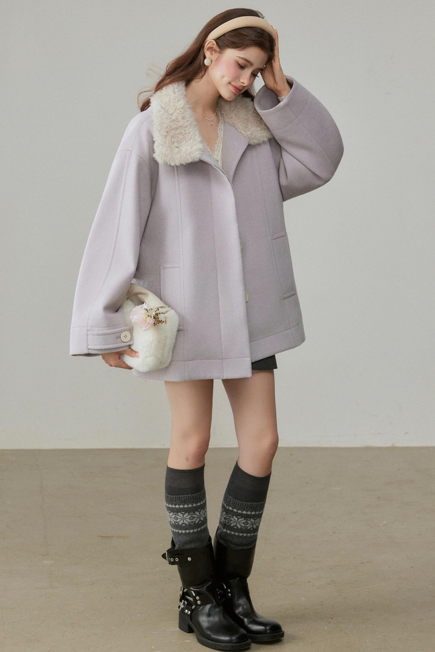 Winter Silhouette Woolen Coat