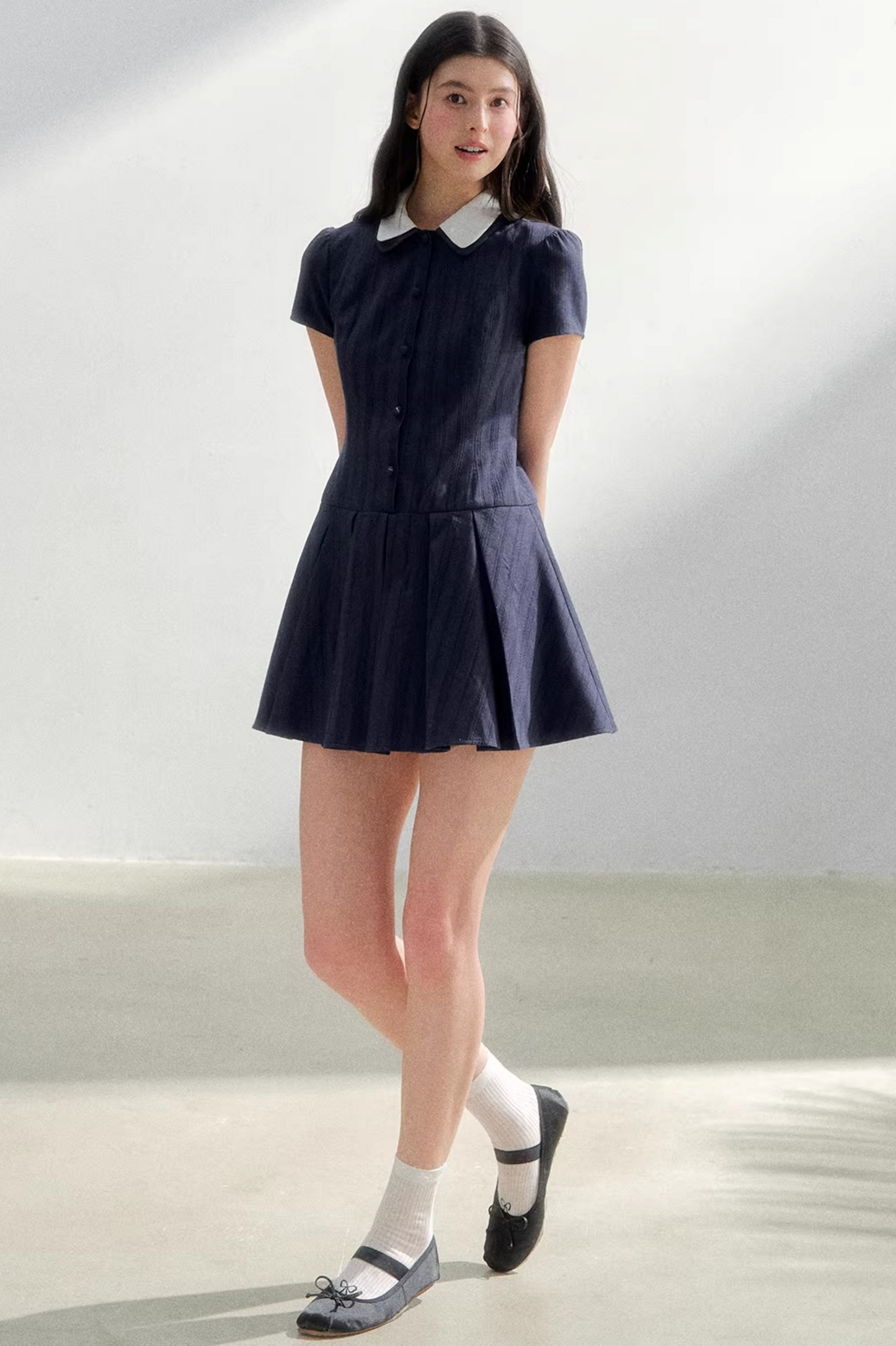 Retro College Shirt Dress