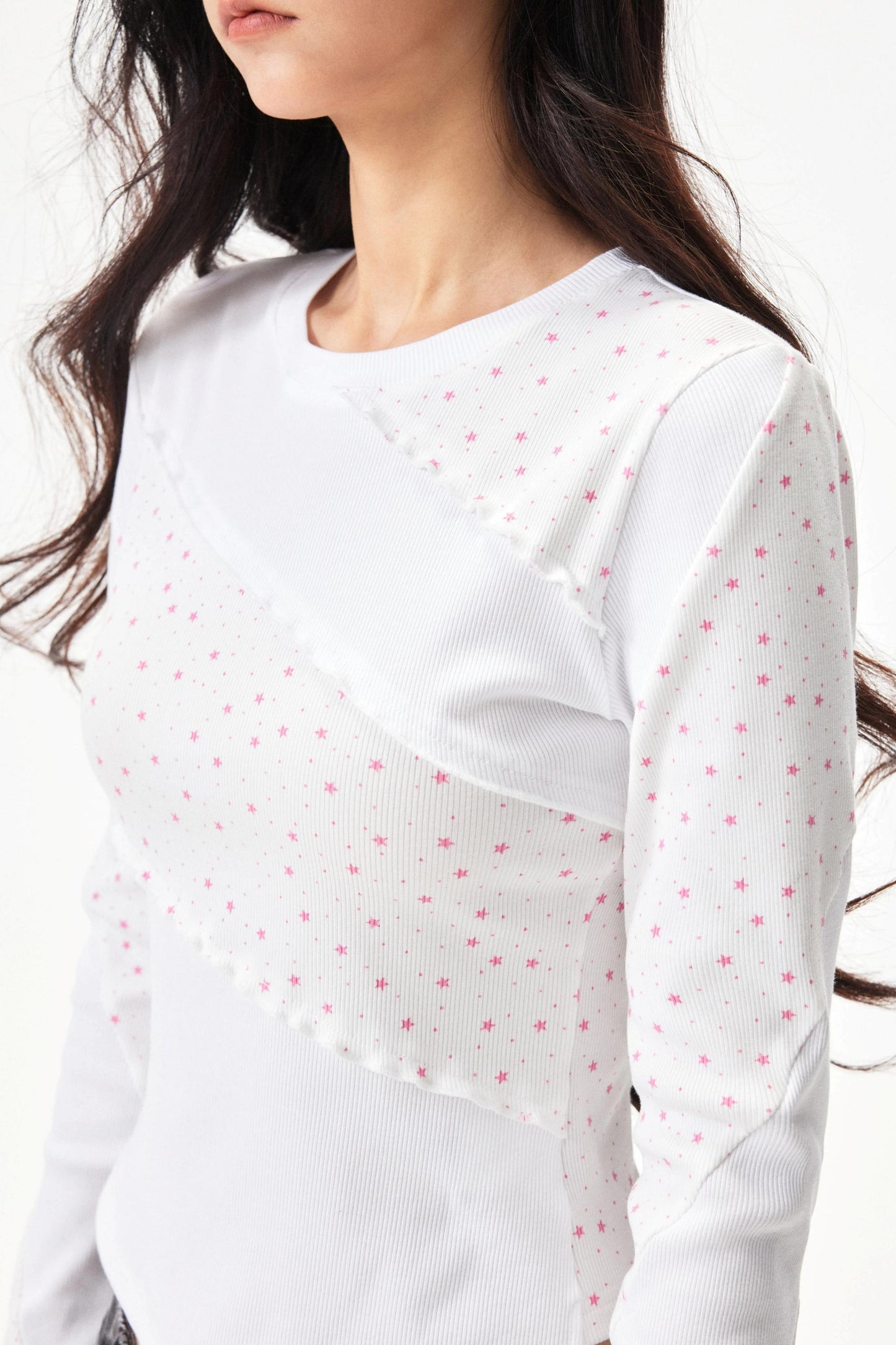 Star Print Knitted Top