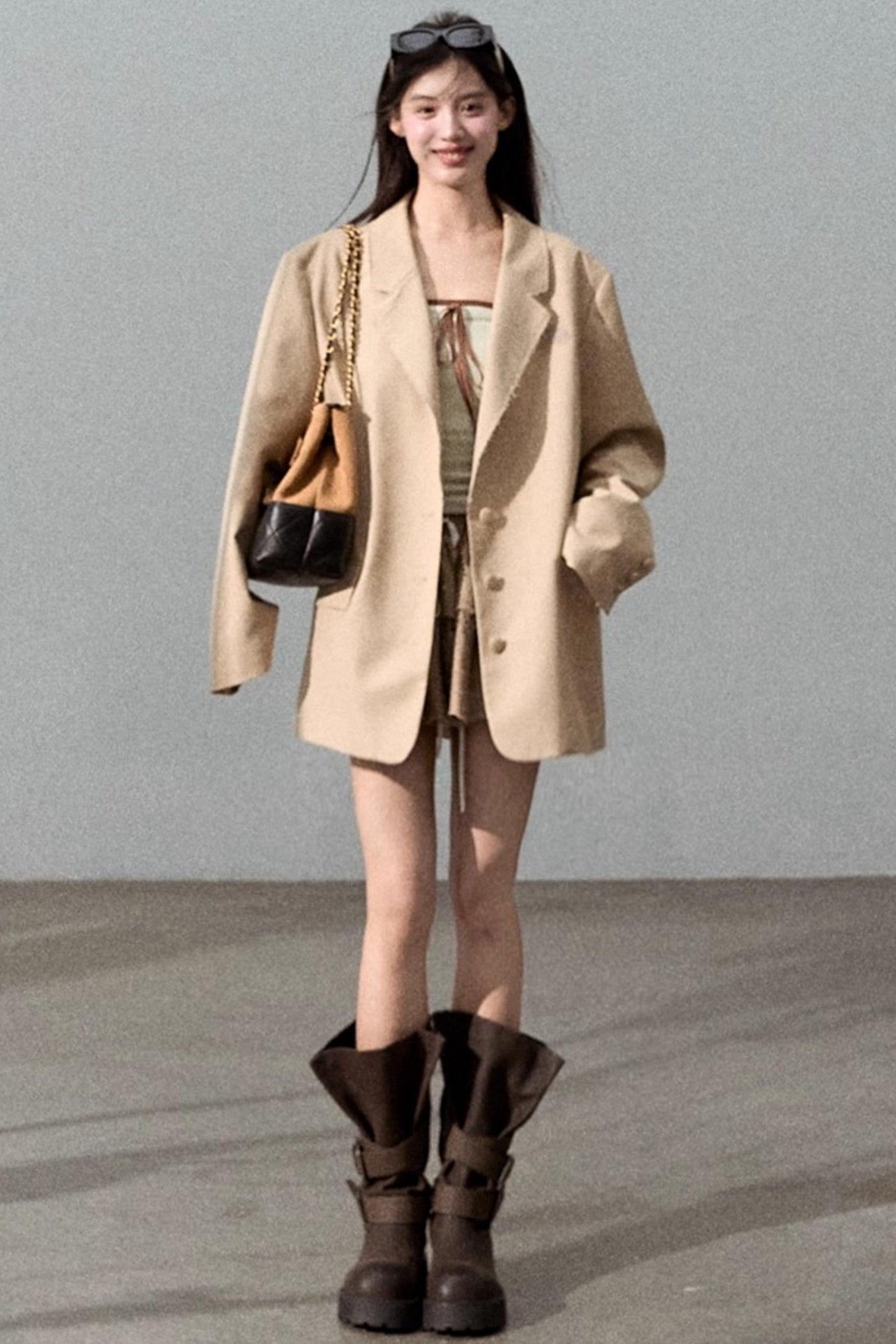 Fall Bandeau With Cardigan Set