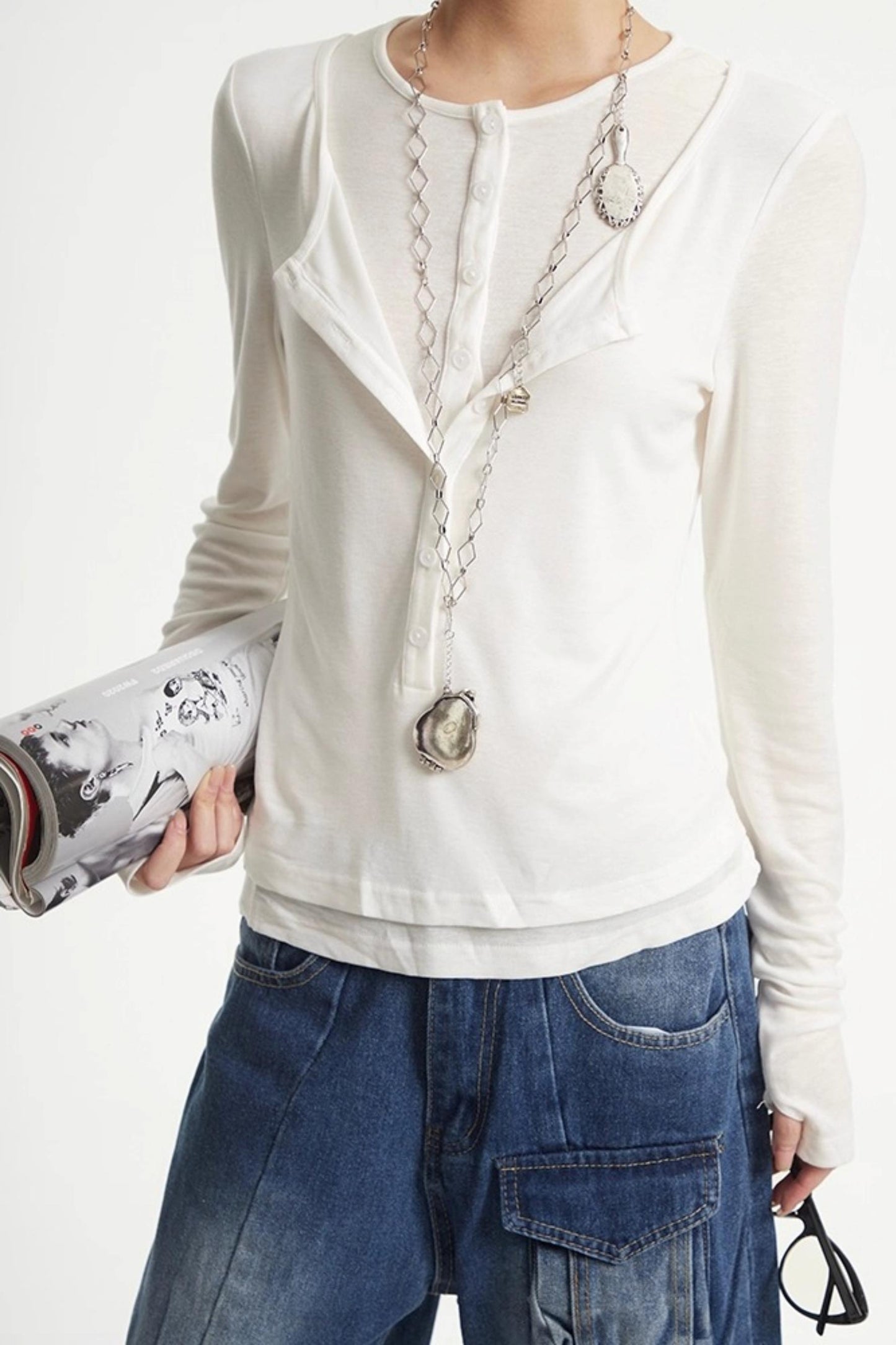 Vintage Buttoned Sweater