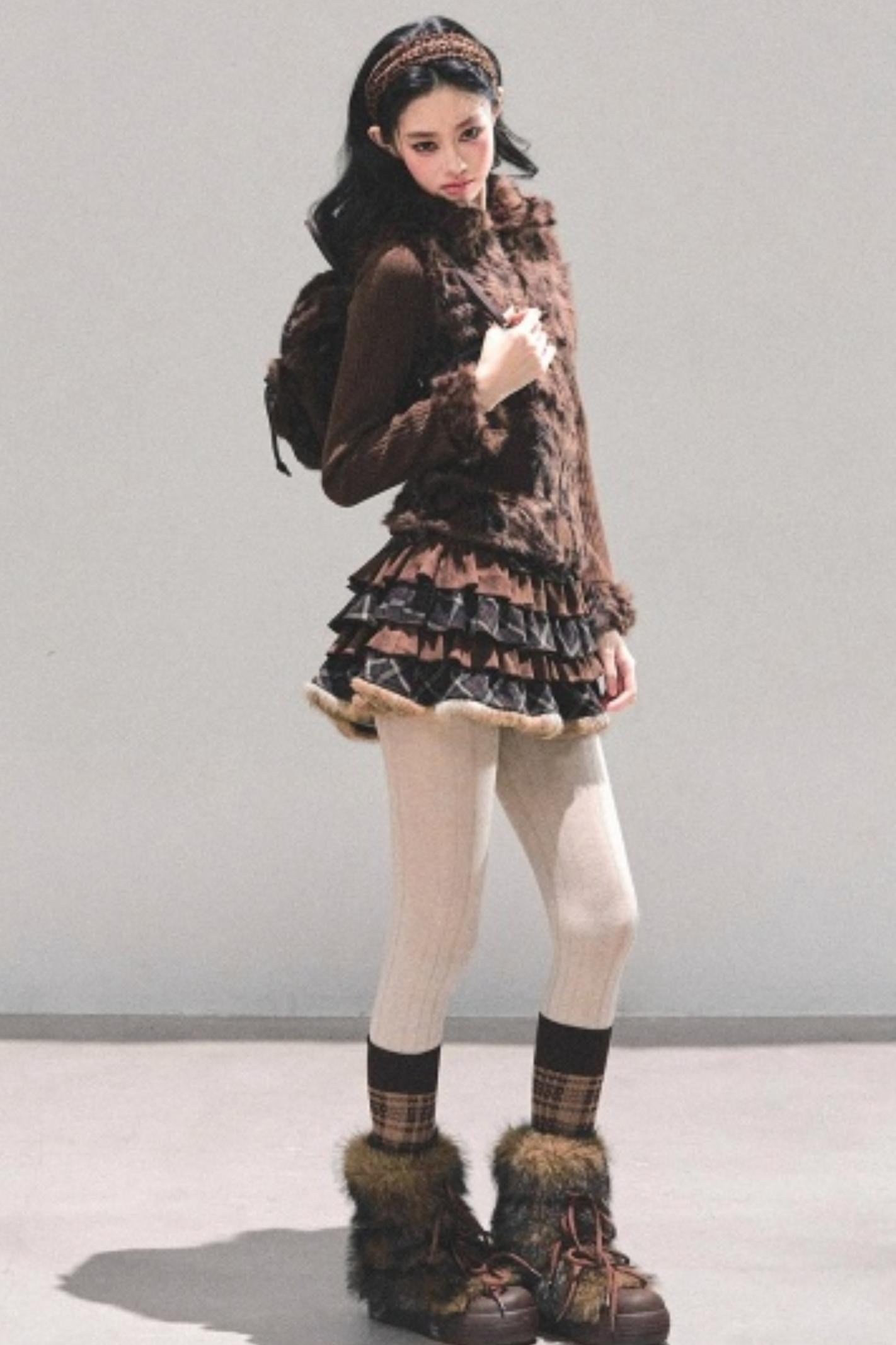 Leopard Print Silver Fox Jacket