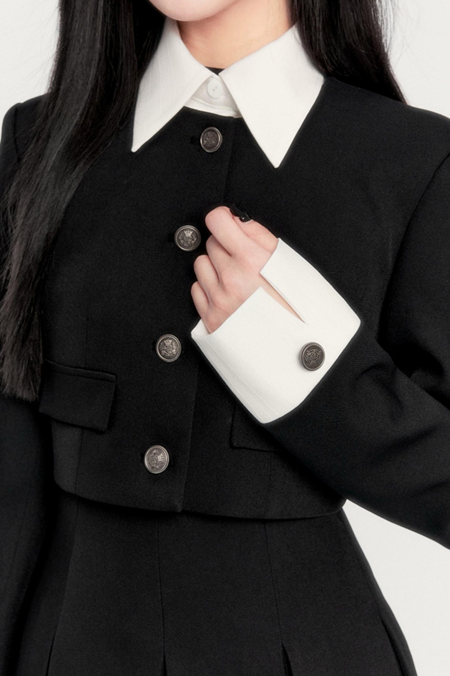 레트로 헤프번 스타일 슬림 드레스 세트업