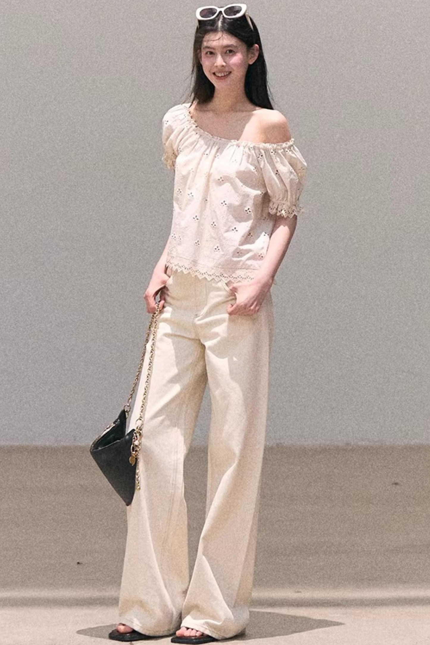 Pure Cotton Embroidered Doll Top