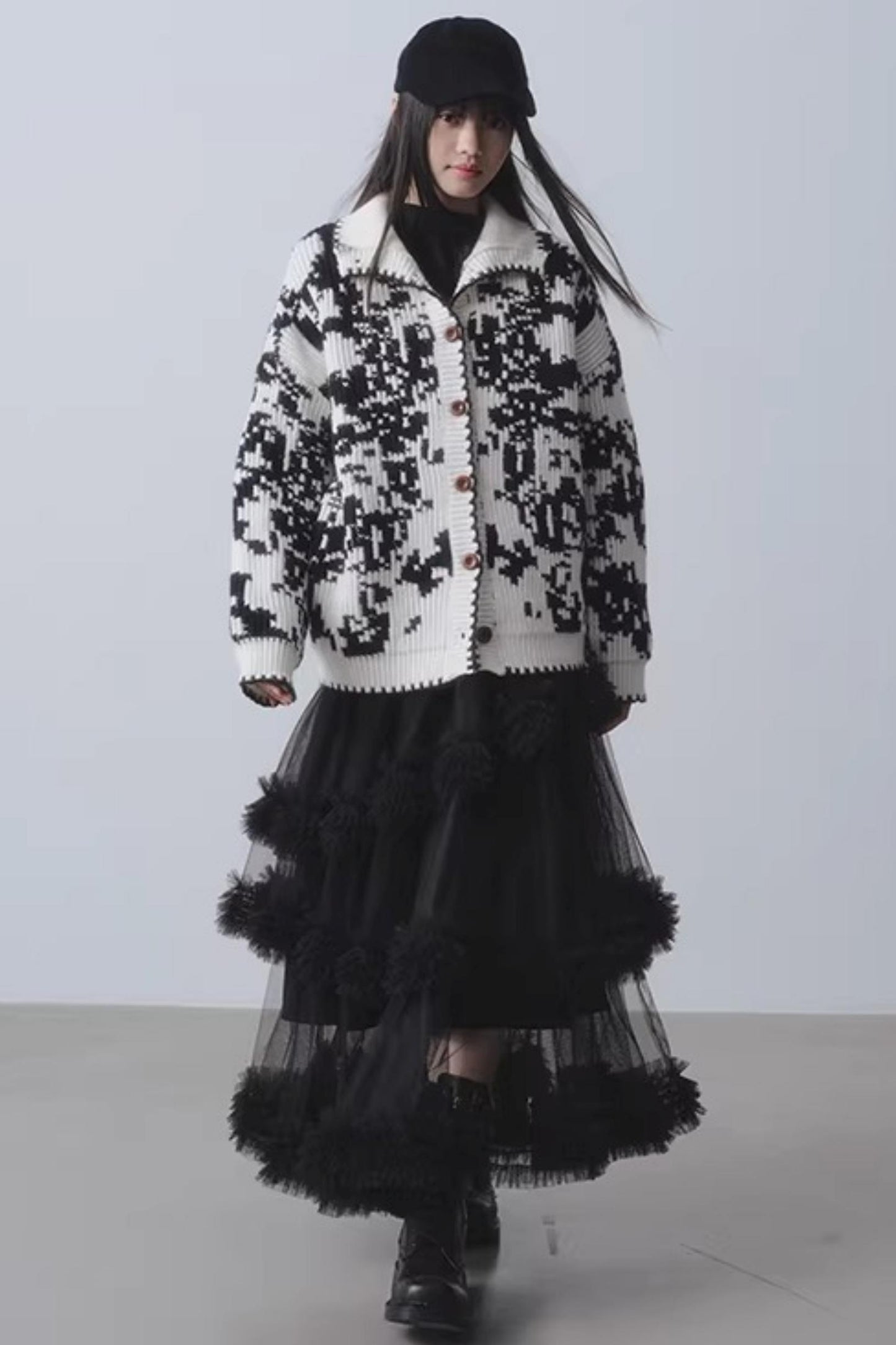 Mist Falling Mesh Skirt