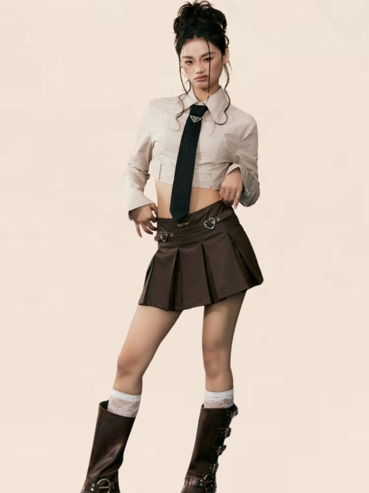 Chemise à rayures rouges dans le dos