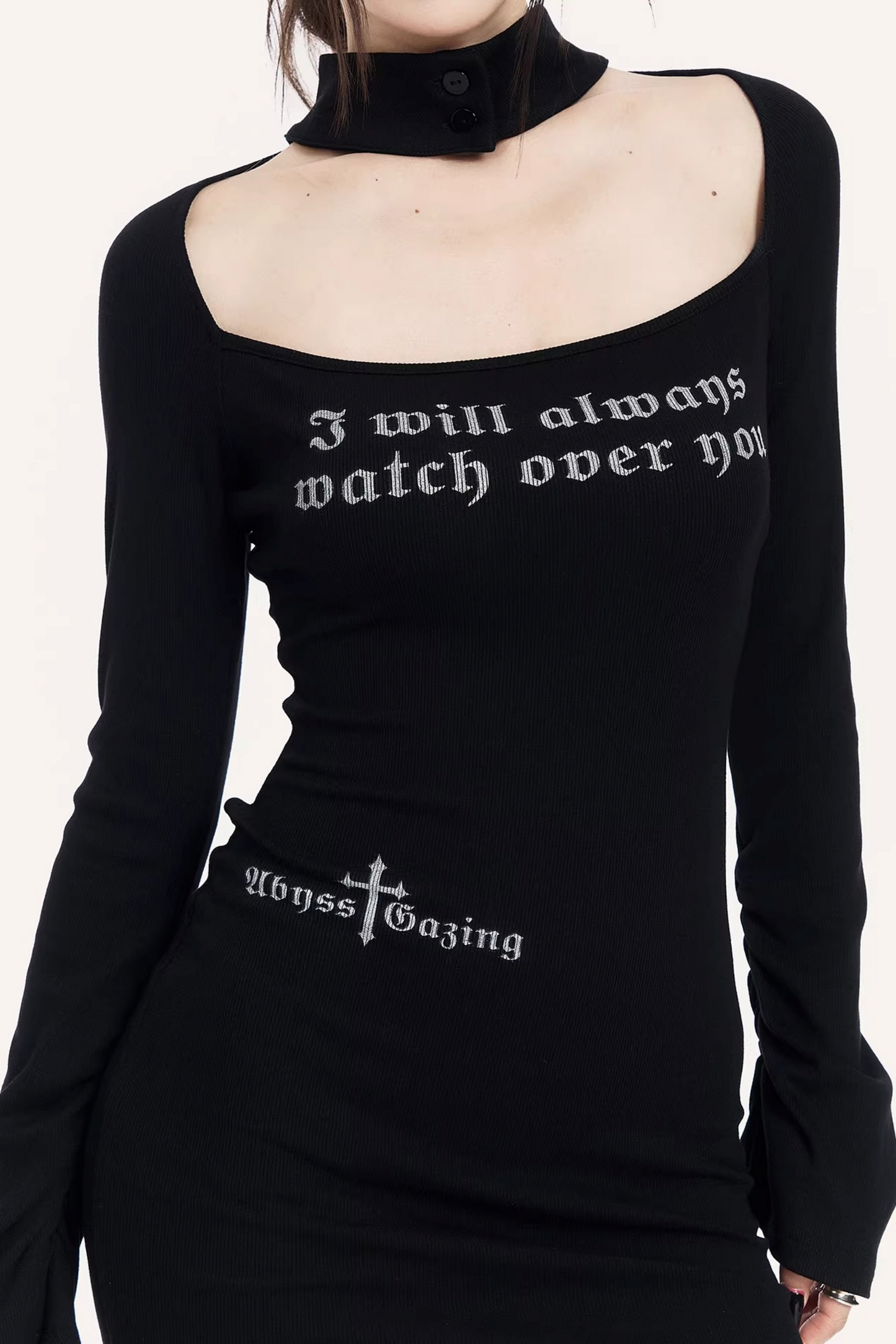 Halter Neck Printed Bodycon Dress