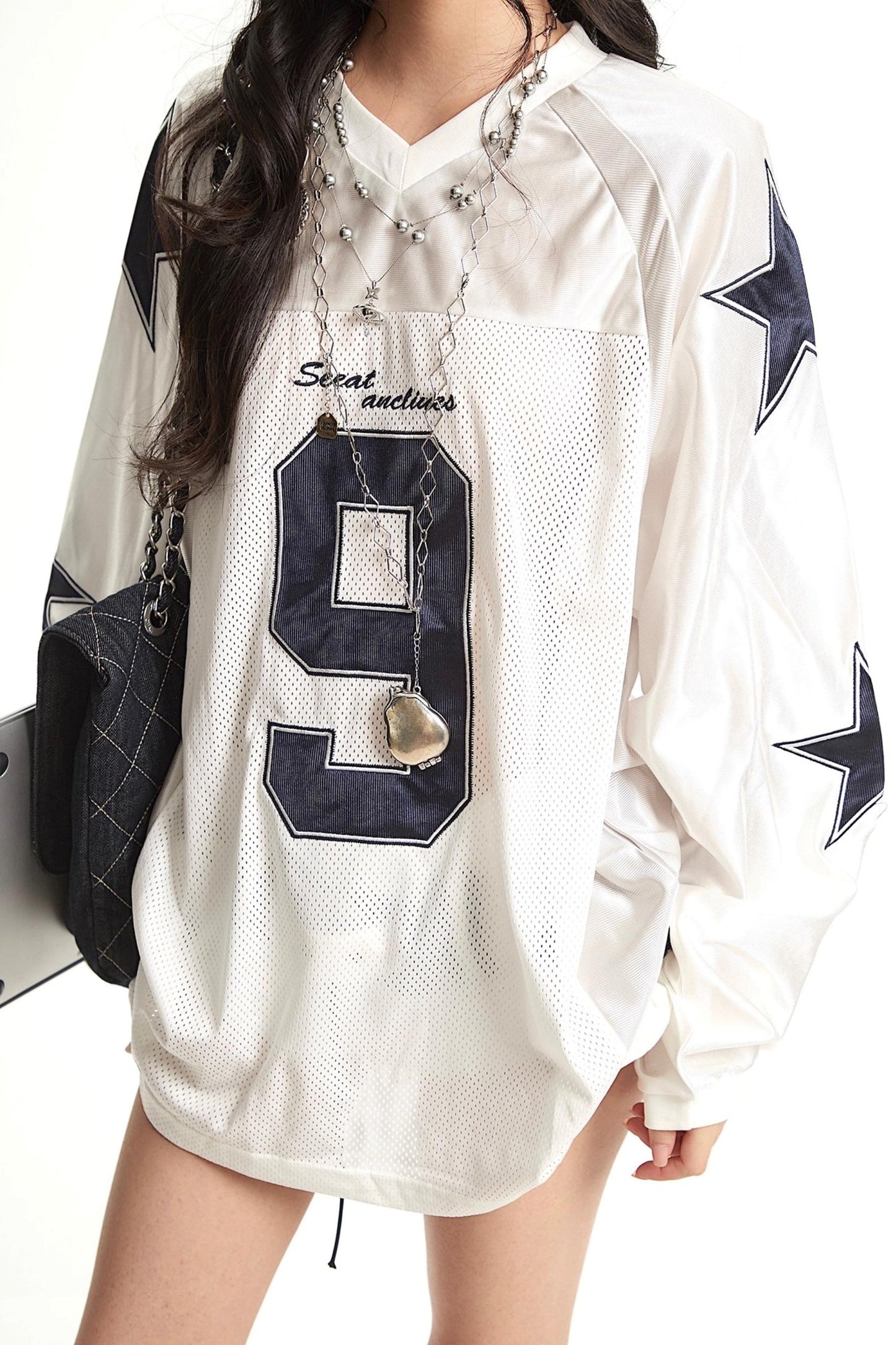 Retro Color-Blocked Jersey Top