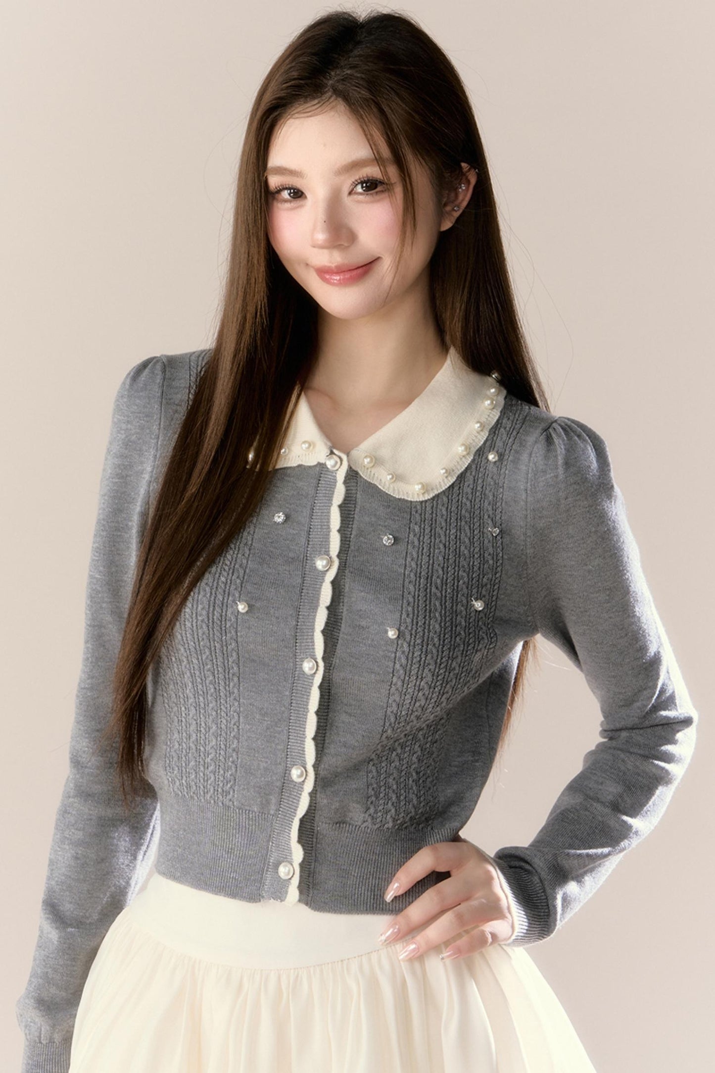 Cherry Blossom Wool Knitted Set-Up