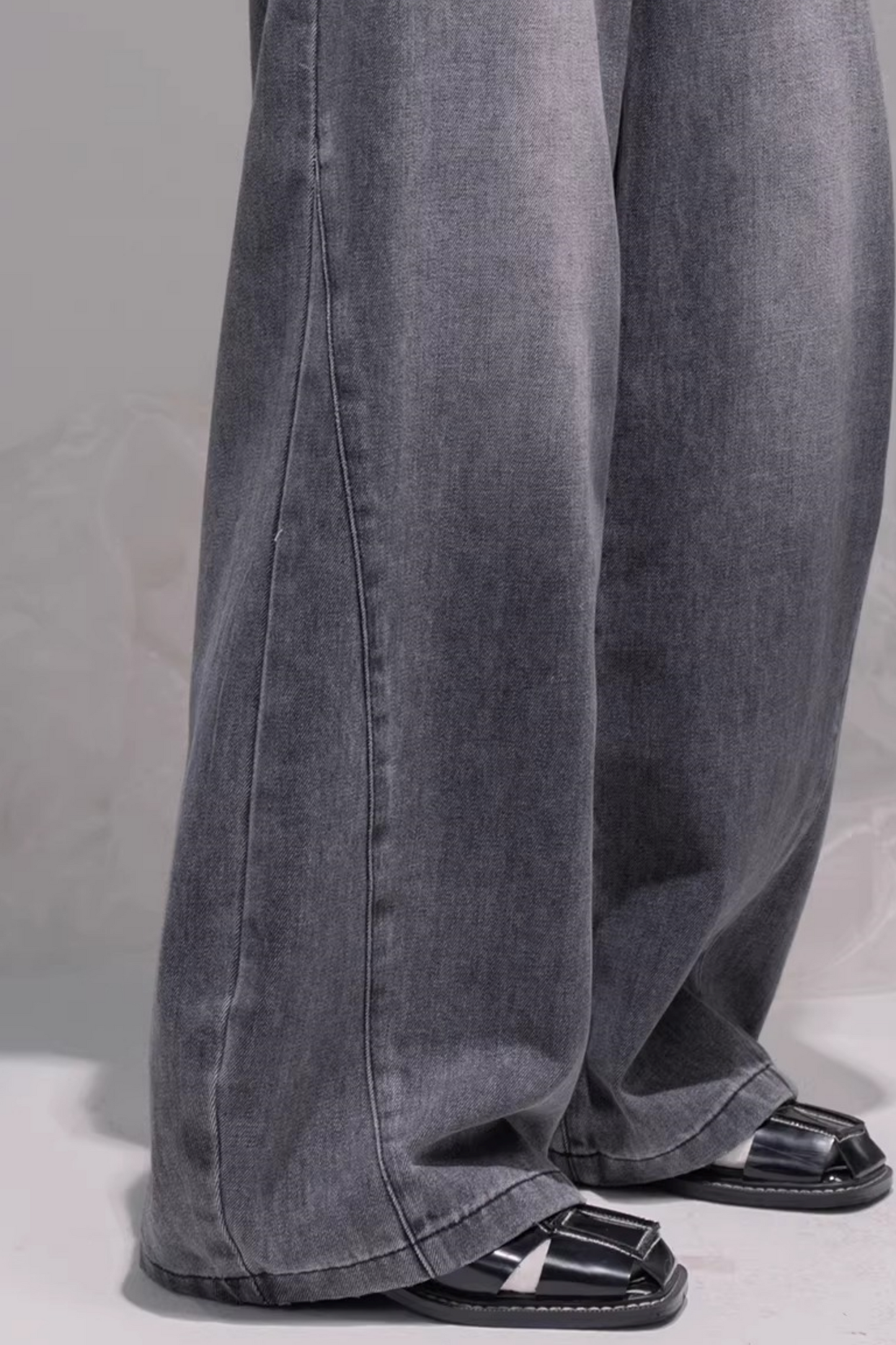 Ink Gray Washed Jeans