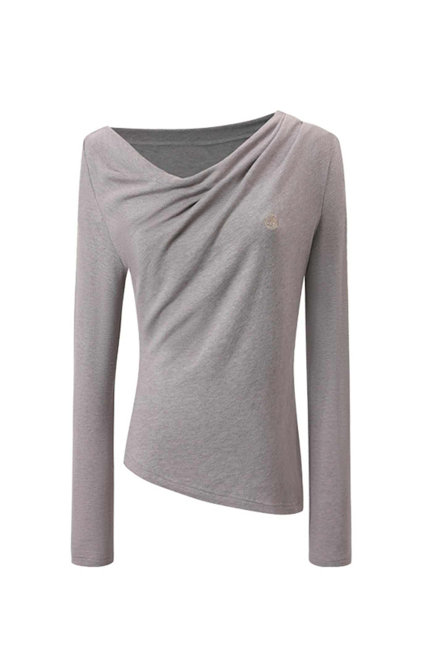 Haut irrégulier Slim Fit Temperament