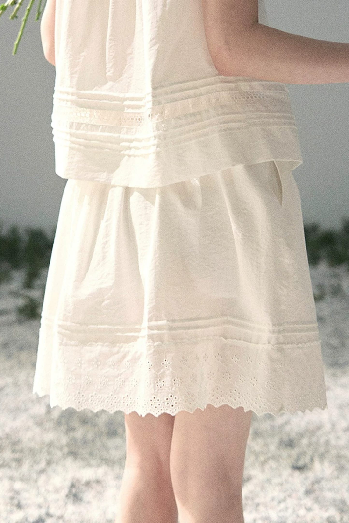 Moonlight Lace Top Two-Piece Set-Up